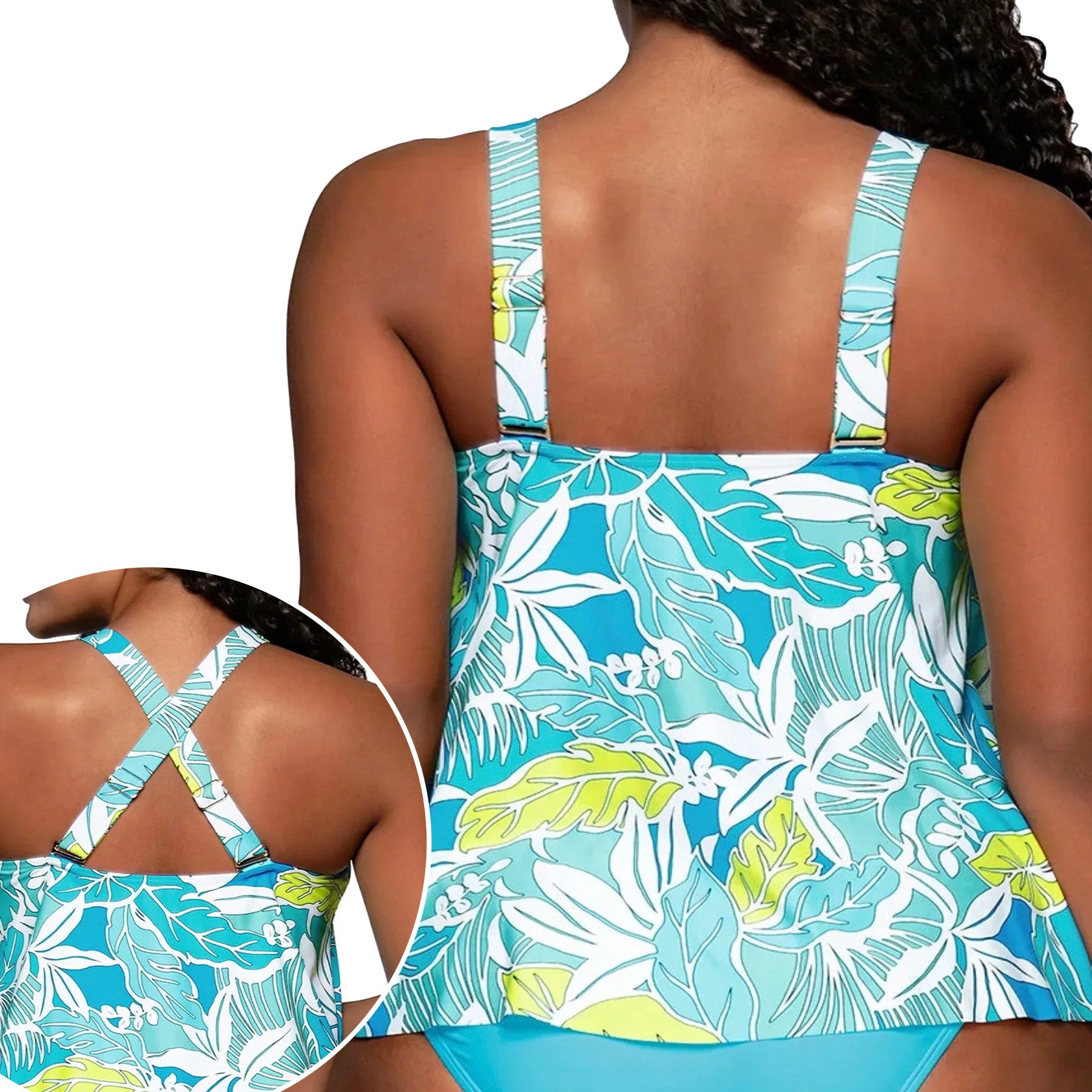 Sunsets Sadie Tankini Top 964T Kailua Bay Back