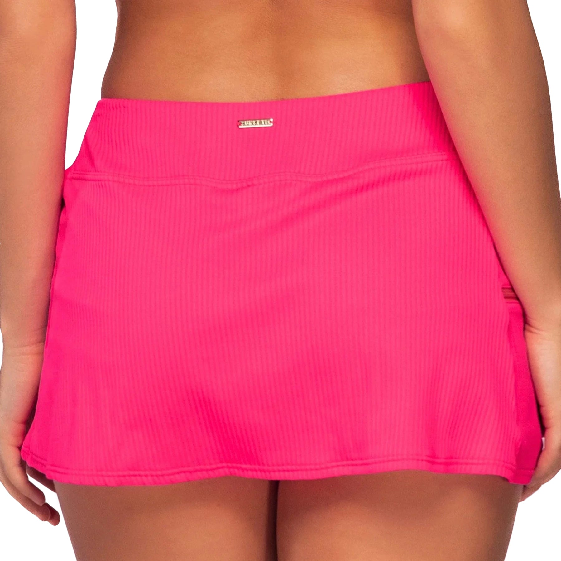 Sunsets Sporty Swim Skirt 40B Neon Pink Back