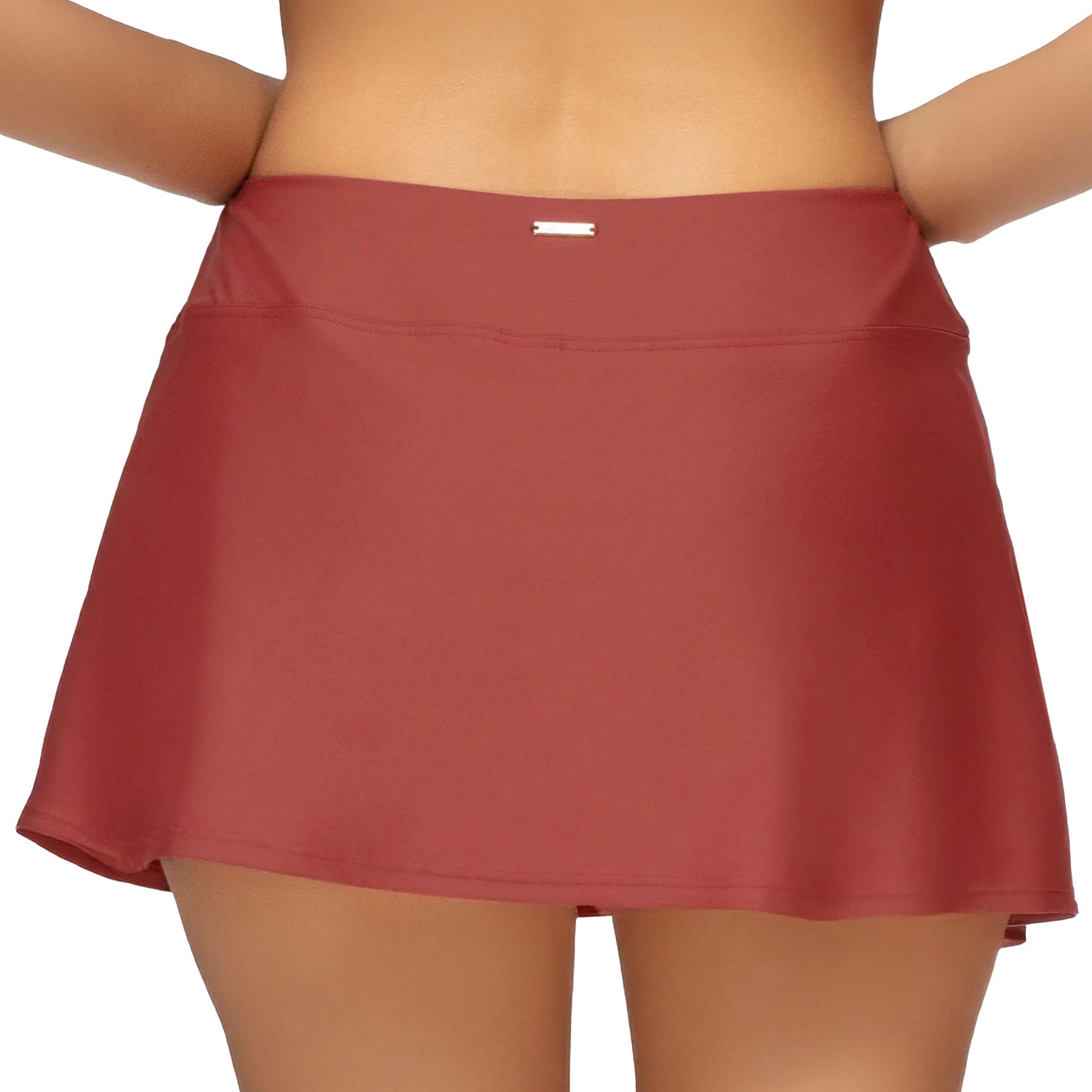 Sunsets Sporty Swim Skirt 40B Tuscan Red Back