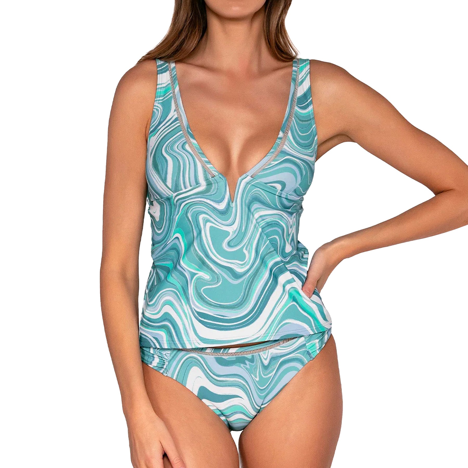 Sunsets Vivian Tankini Top 815T Moon Tide Set