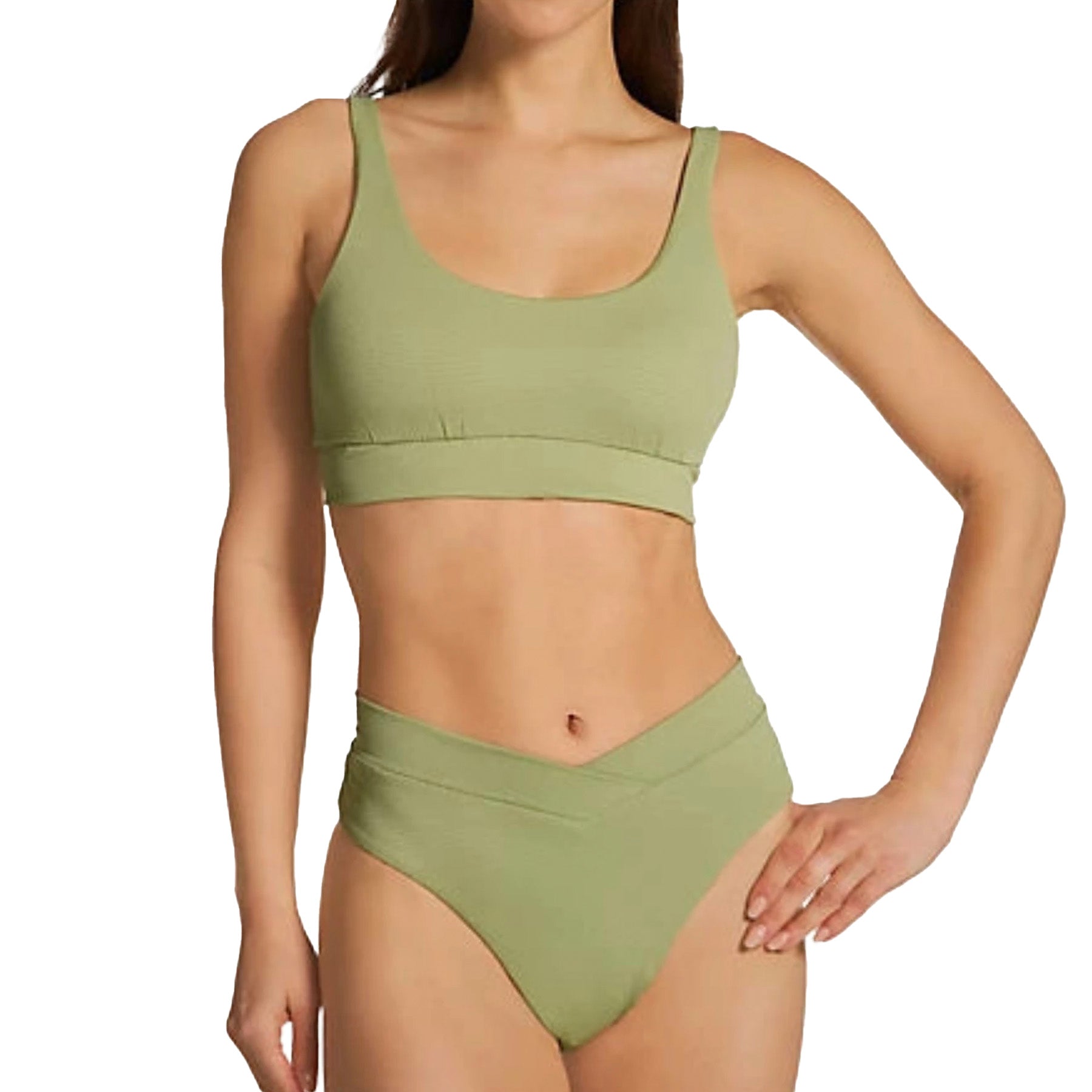 Swim Systems Jade V-Front Bikini Bottom B374 Eucalyptus Set