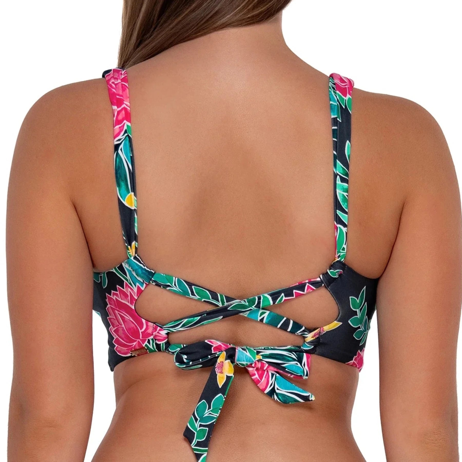 Sunsets Elsie Bikini Top 523 Twilight Blooms Back
