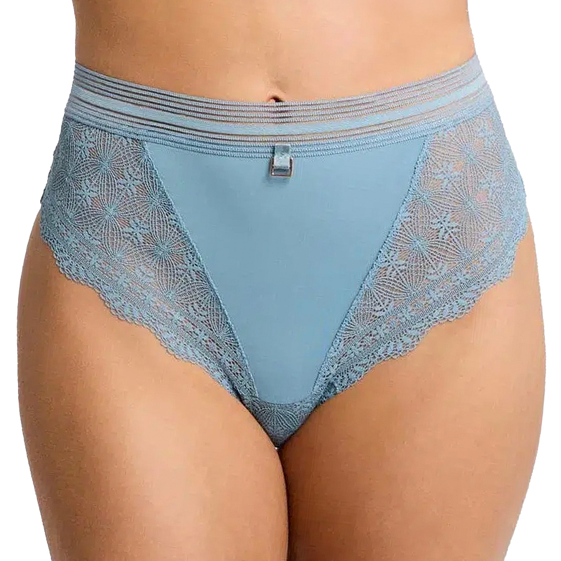 Montelle Salt Spring High Waist Brief 9549 Sea Salt Front