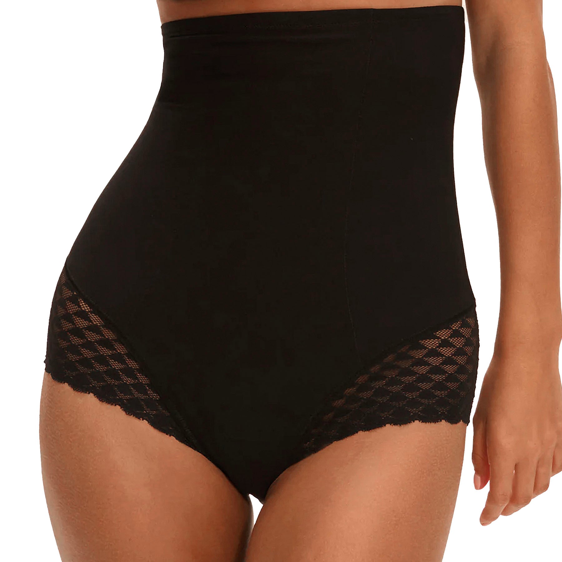 Simone Perele Subtile High Waist Shaper Brief 19Y774 Black Front