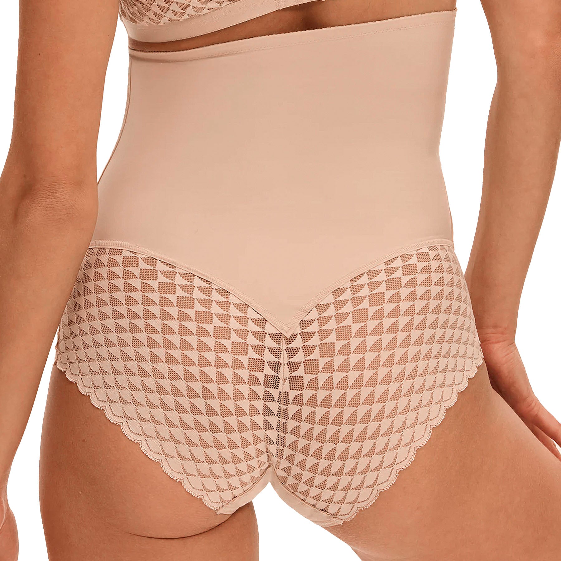 Simone Perele Subtile High Waist Shaper Brief 19Y774 Peau Rose Back