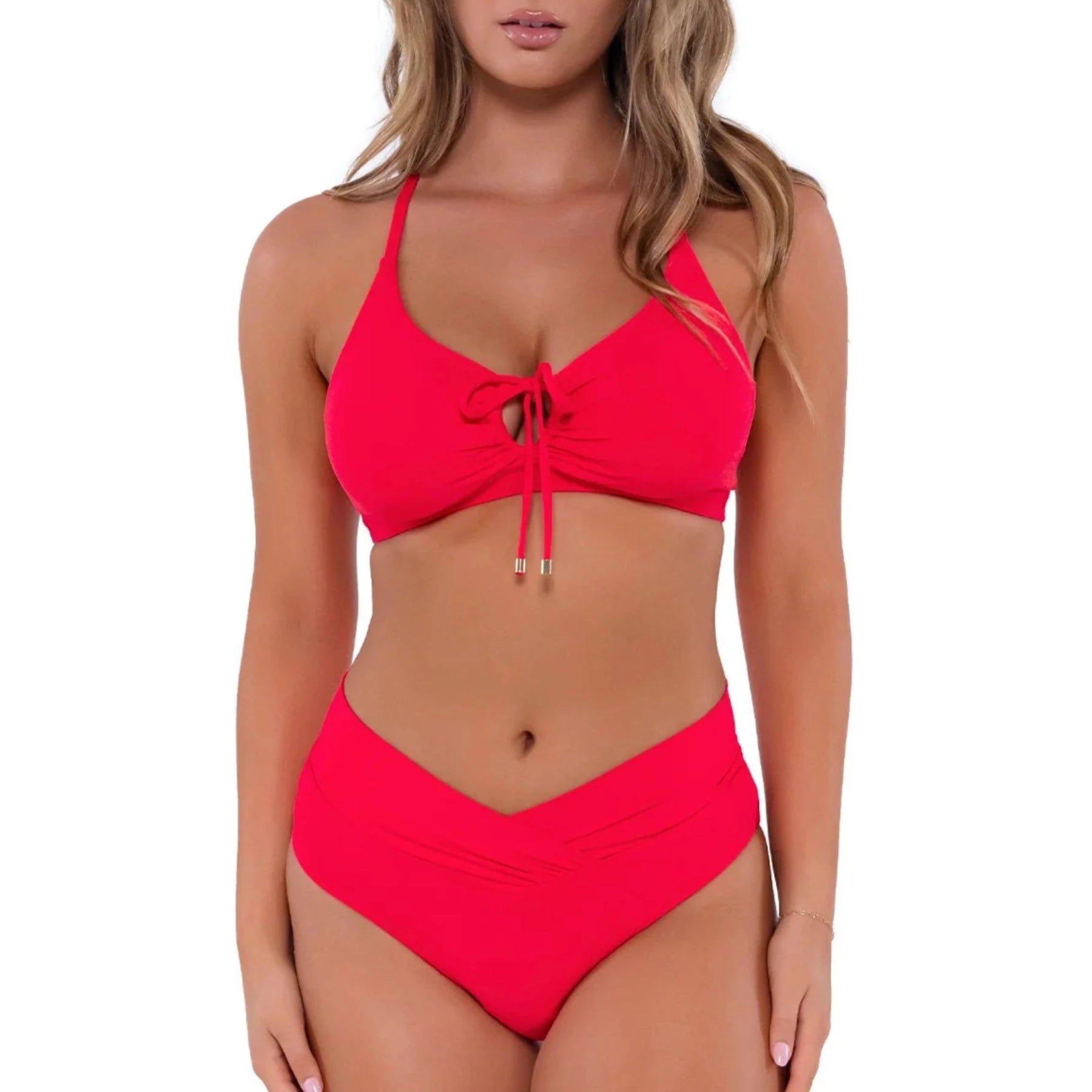 Sunsets Summer Lovin V-Front Bikini Bottom 31B Geranium Set
