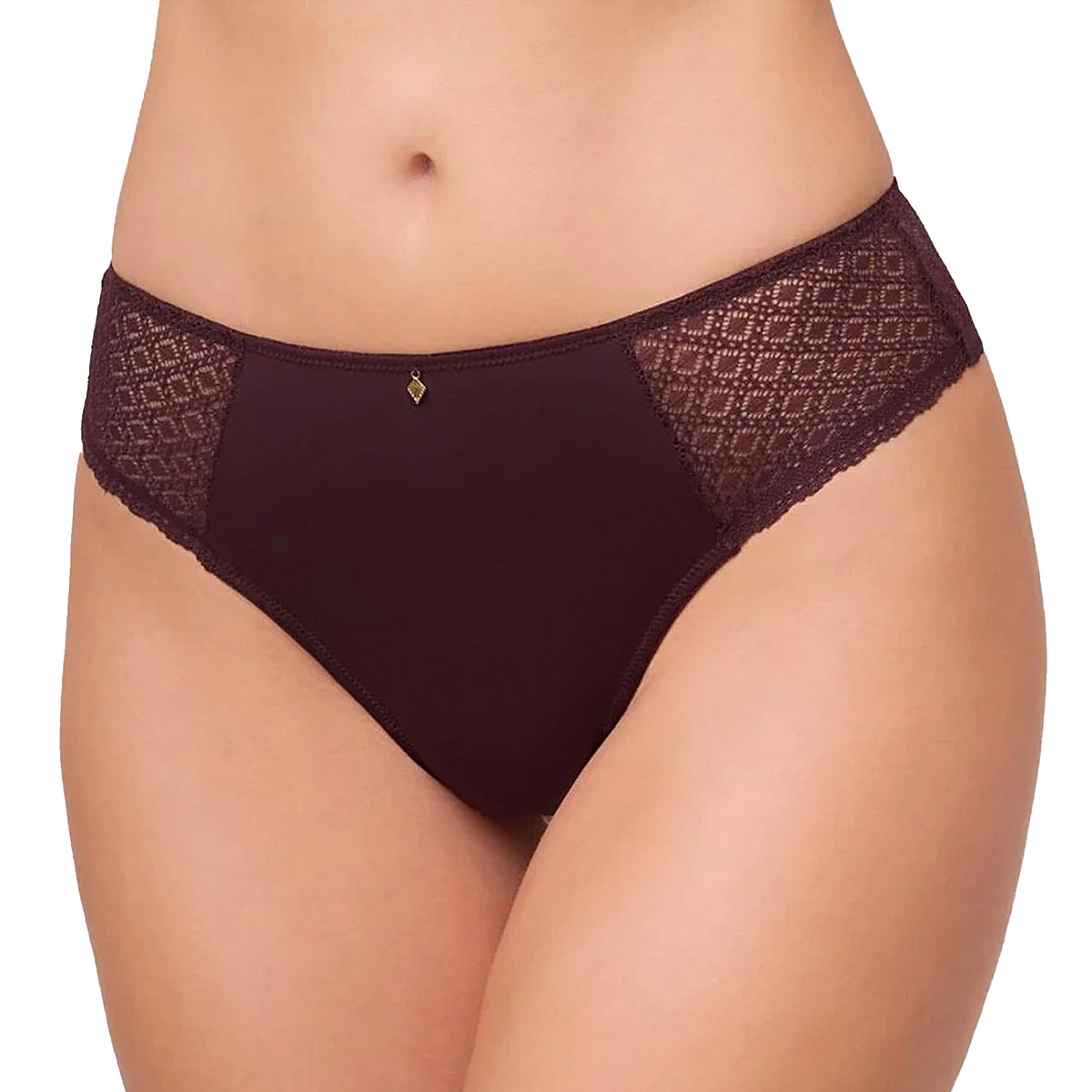 Montelle The Essentials Thong 9798 Fudge Front