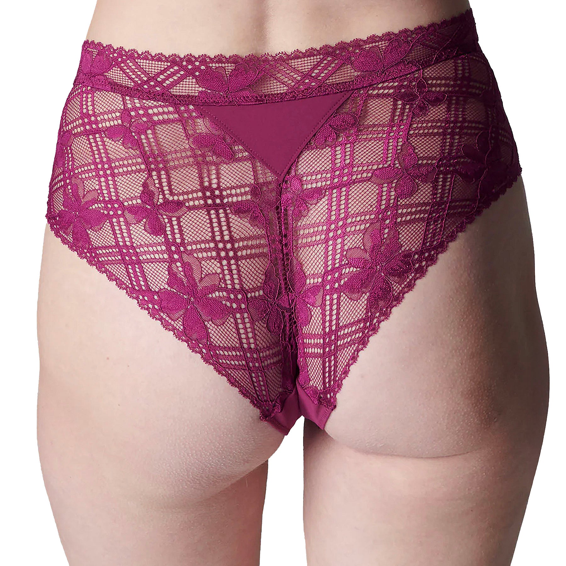 Simone Perele Victoire High Waist Brief 1A4770 Syrah Back