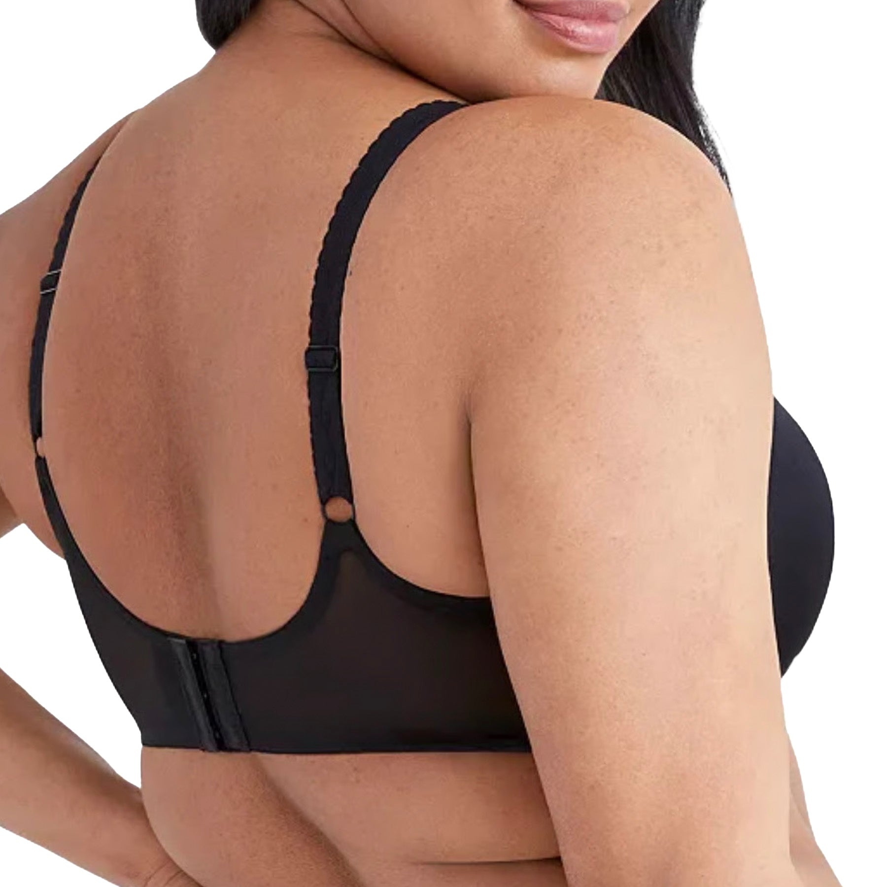 Wacoal Simple Shaping Seamless Minimizer Bra 857109 Black Rear View