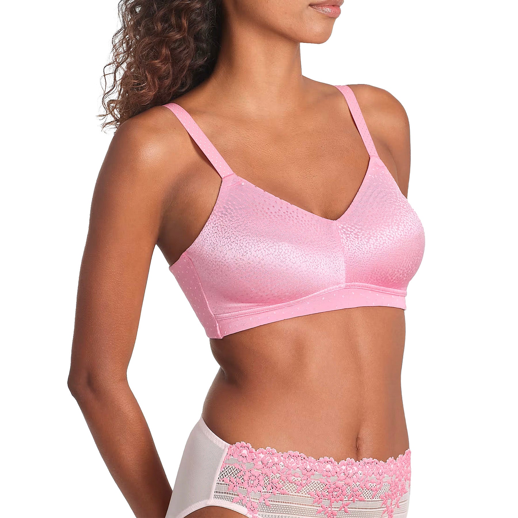 Wacoal Back Appeal Wire-Free Bra 852303 Chateau Rose Set