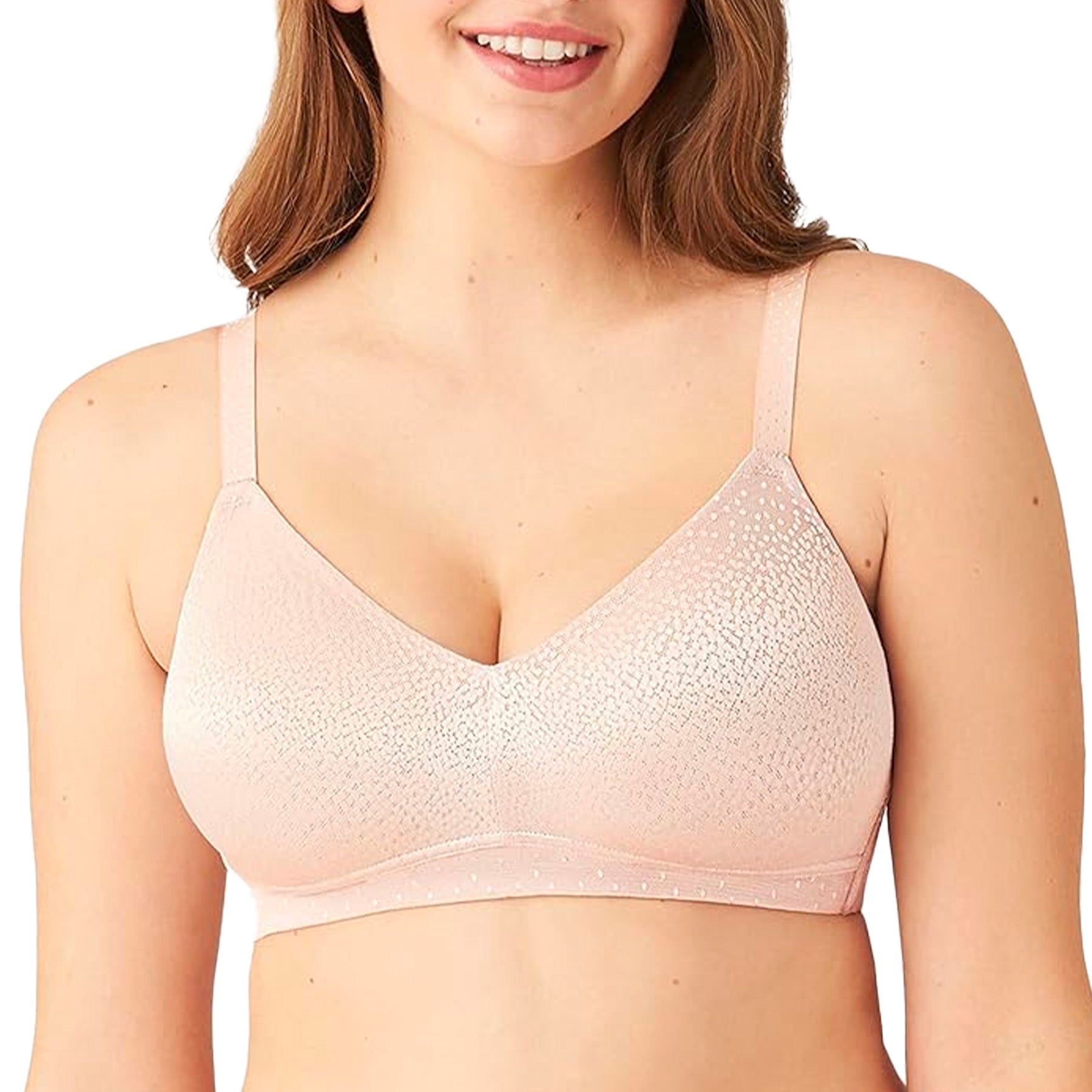 Wacoal Back Appeal Wire Free Bra 852303 In Rose Dust 1620