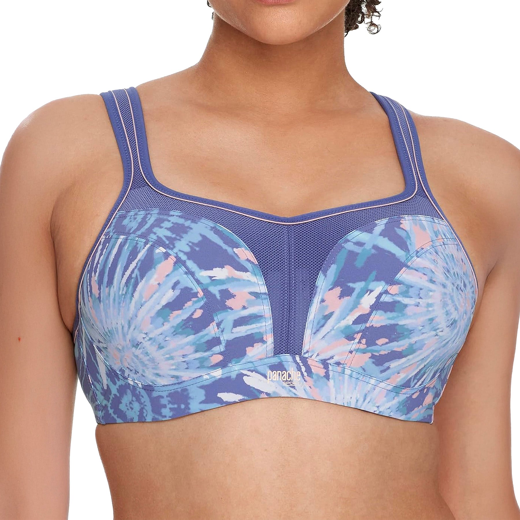 Panache Wired Sports Bra 5021A Pastel Tie Dye Front