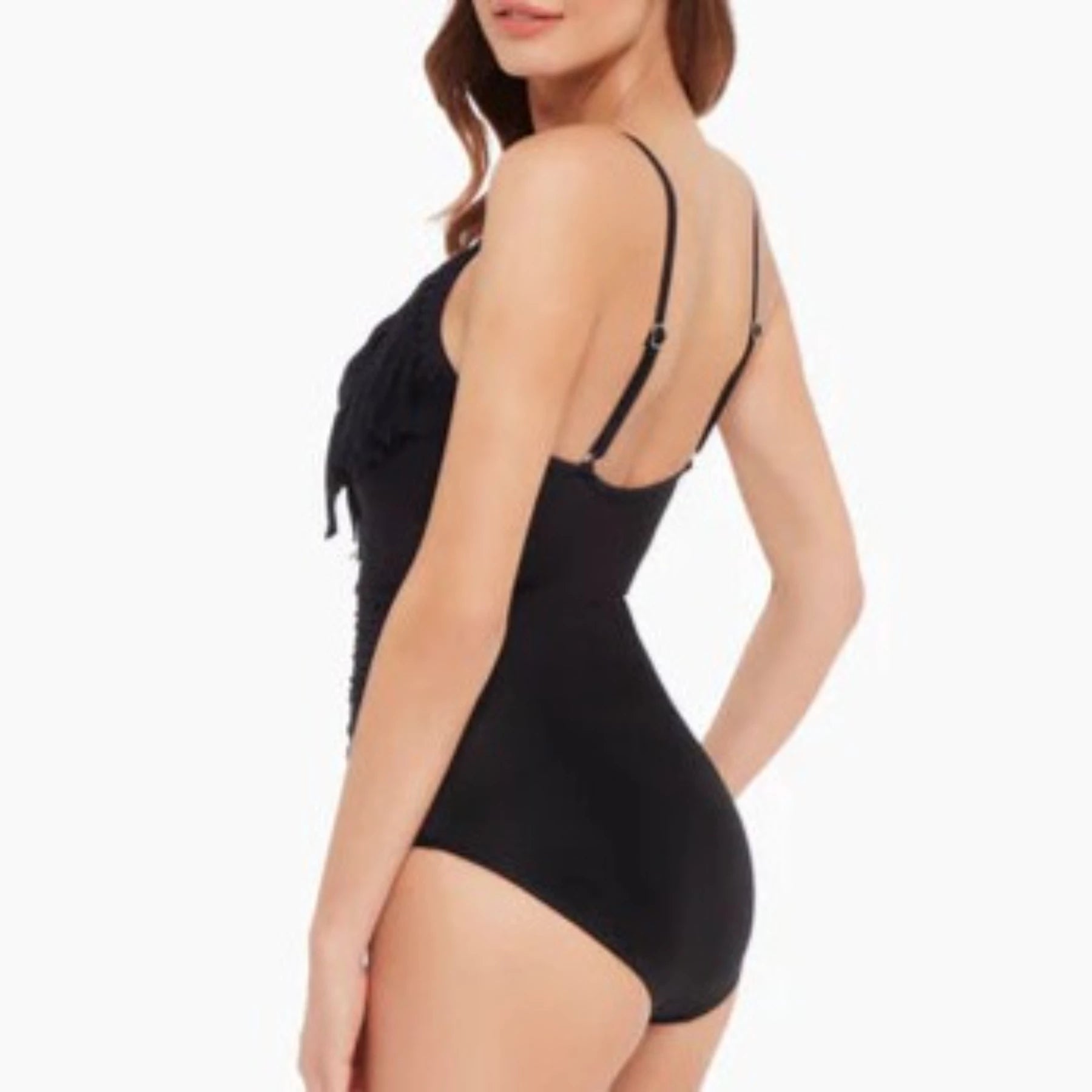 Fringe Blaire One Piece Swimsuit 6006004 - Black