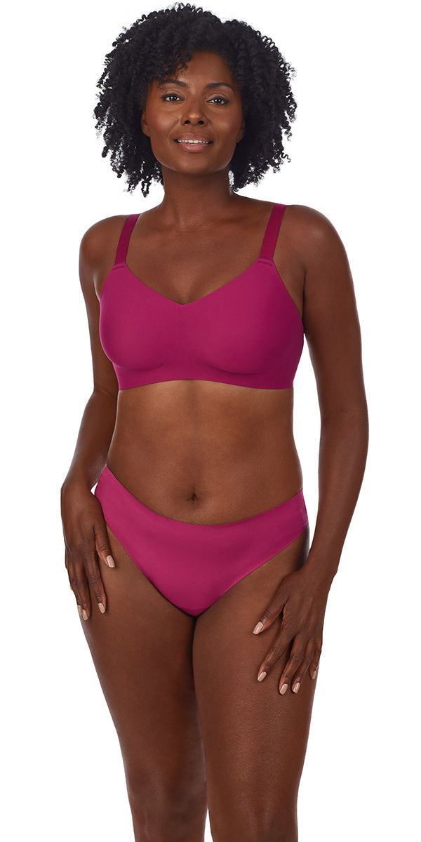 Le Mystere Smooth Shape Unlined No-Wire Bra 5212 - Mulberry