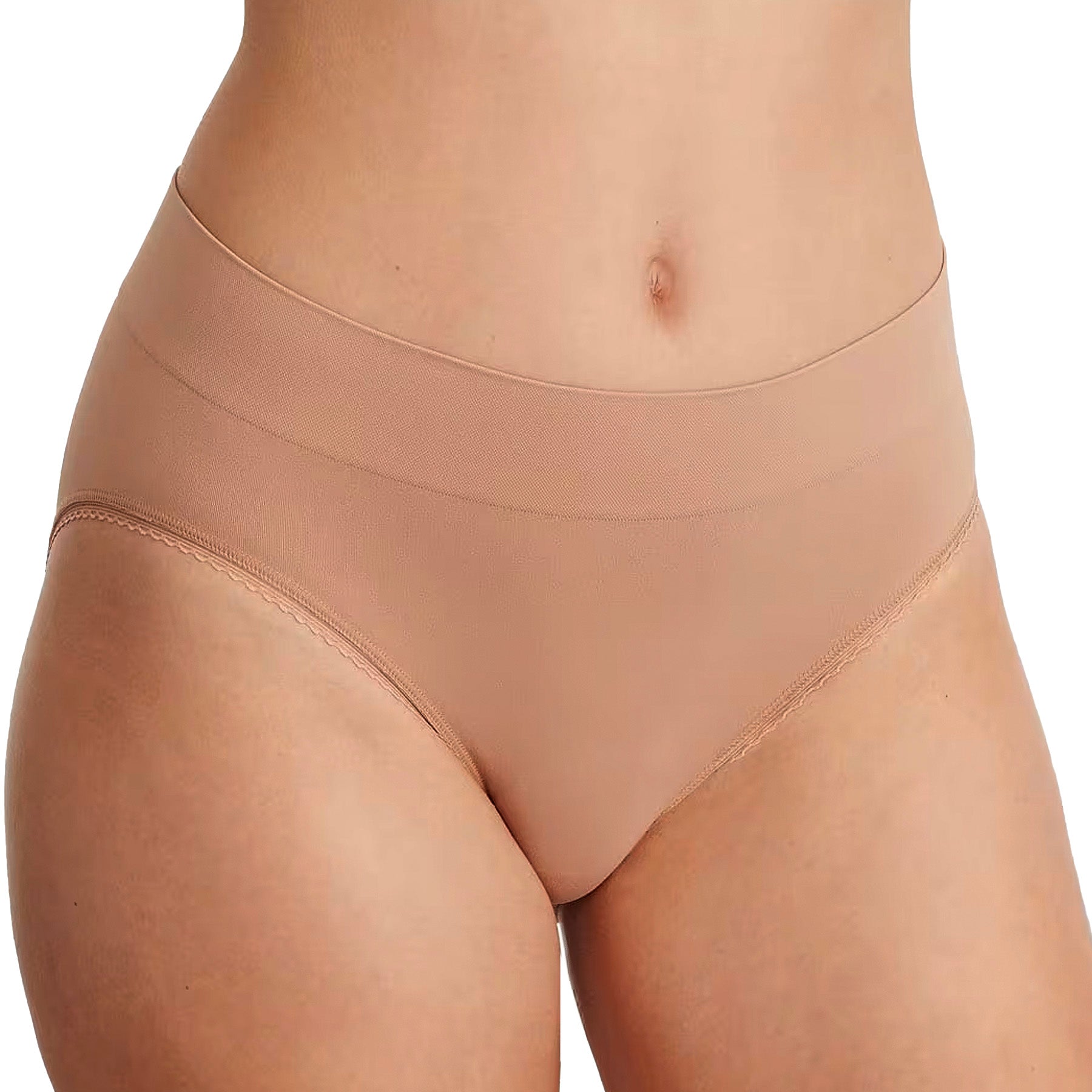 Wacoal Feeling Flexible Hi-Cut Brief Panty 871332 Tan Front