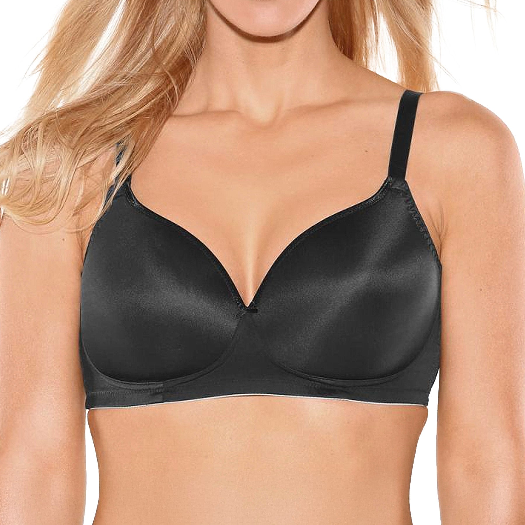 Fit Fully Yours Misty Soft-Cup Wireless Bra B1007 Black Front