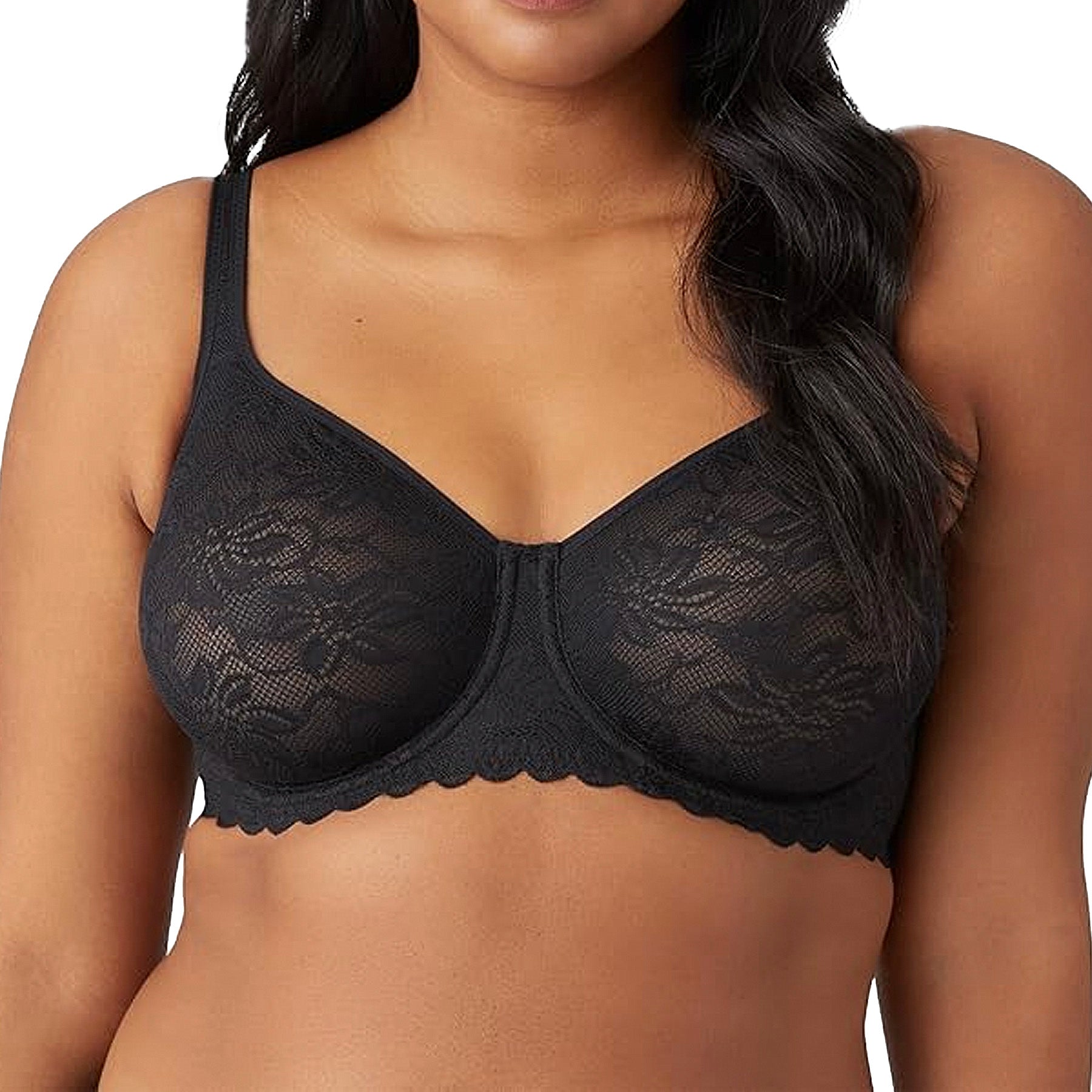 Wacoal Soft Sense Underwire Bra 851334 Black Front