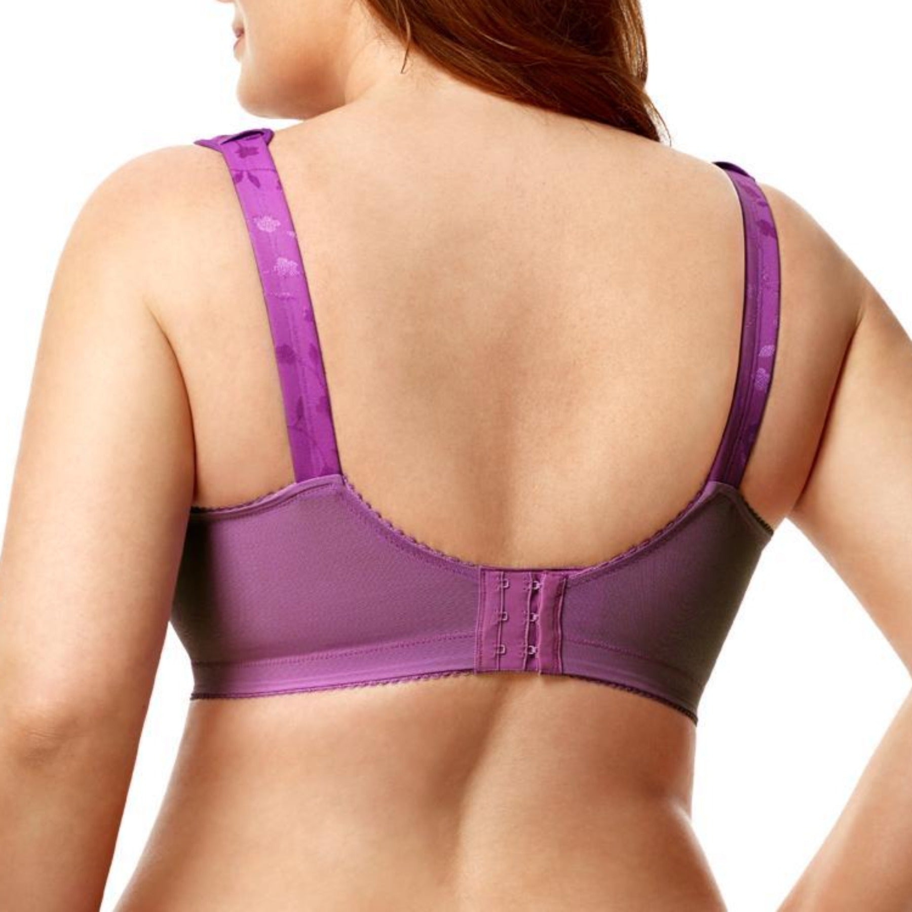 Jacquard Soft Cup Bra 1305 - Aubergine