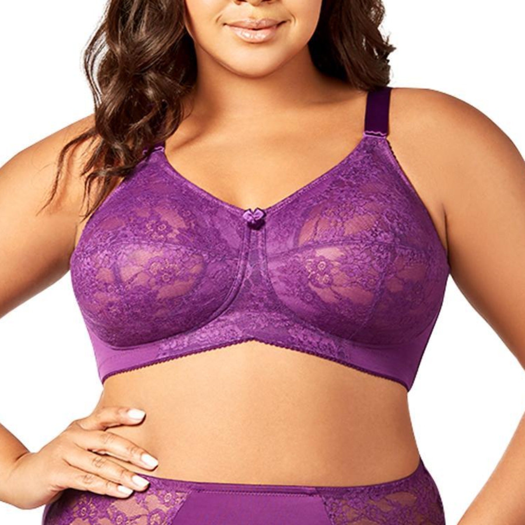 Lace Soft Cup Bra 1303 - Aubergine