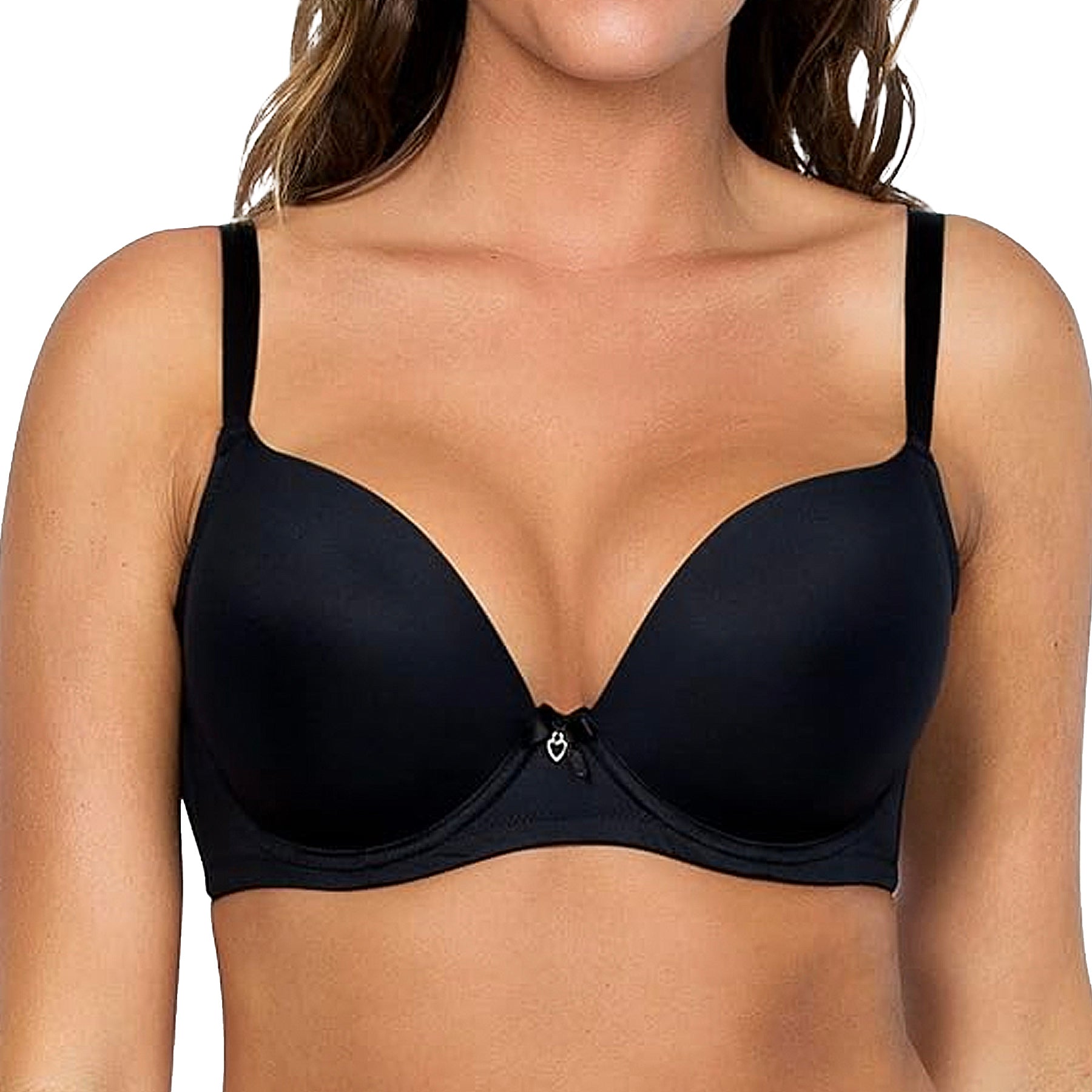 Parfait Jeanie Plunge Molded Bra 4801 Black Front