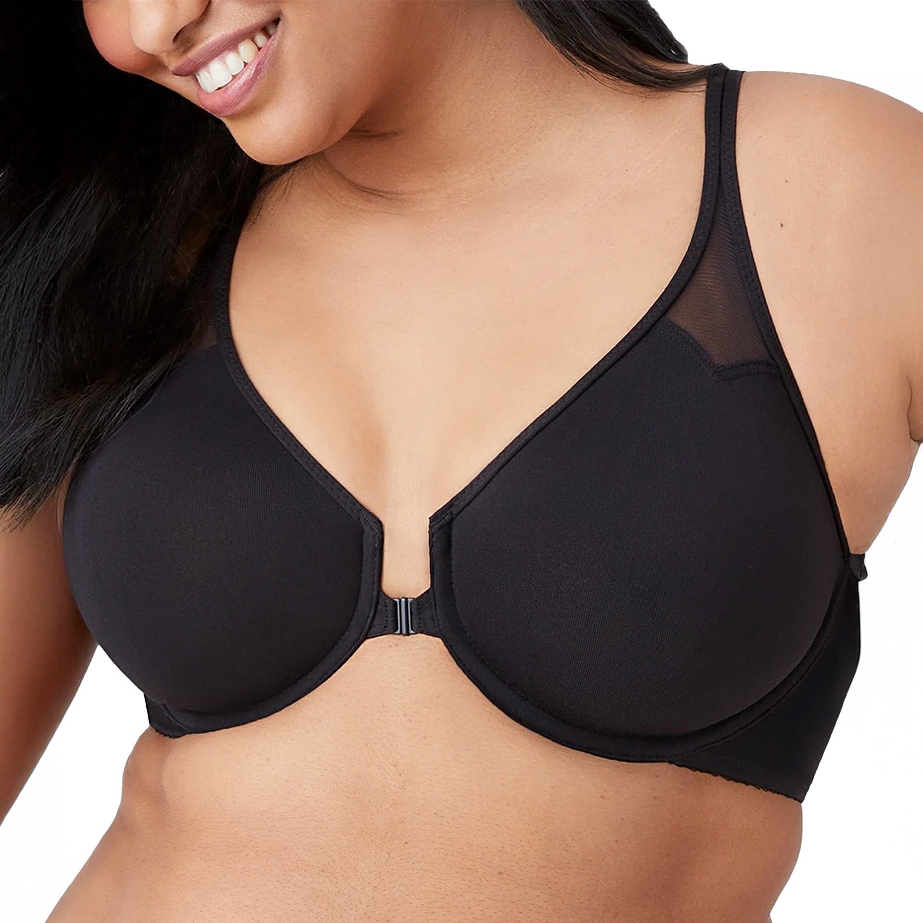 Wacoal Body T-Back Underwire Bra 65124 Black Front