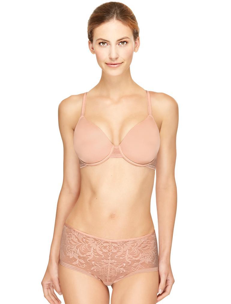 Wacoal Net Effect Contour Underwire Bra 853340 - Rose Dust