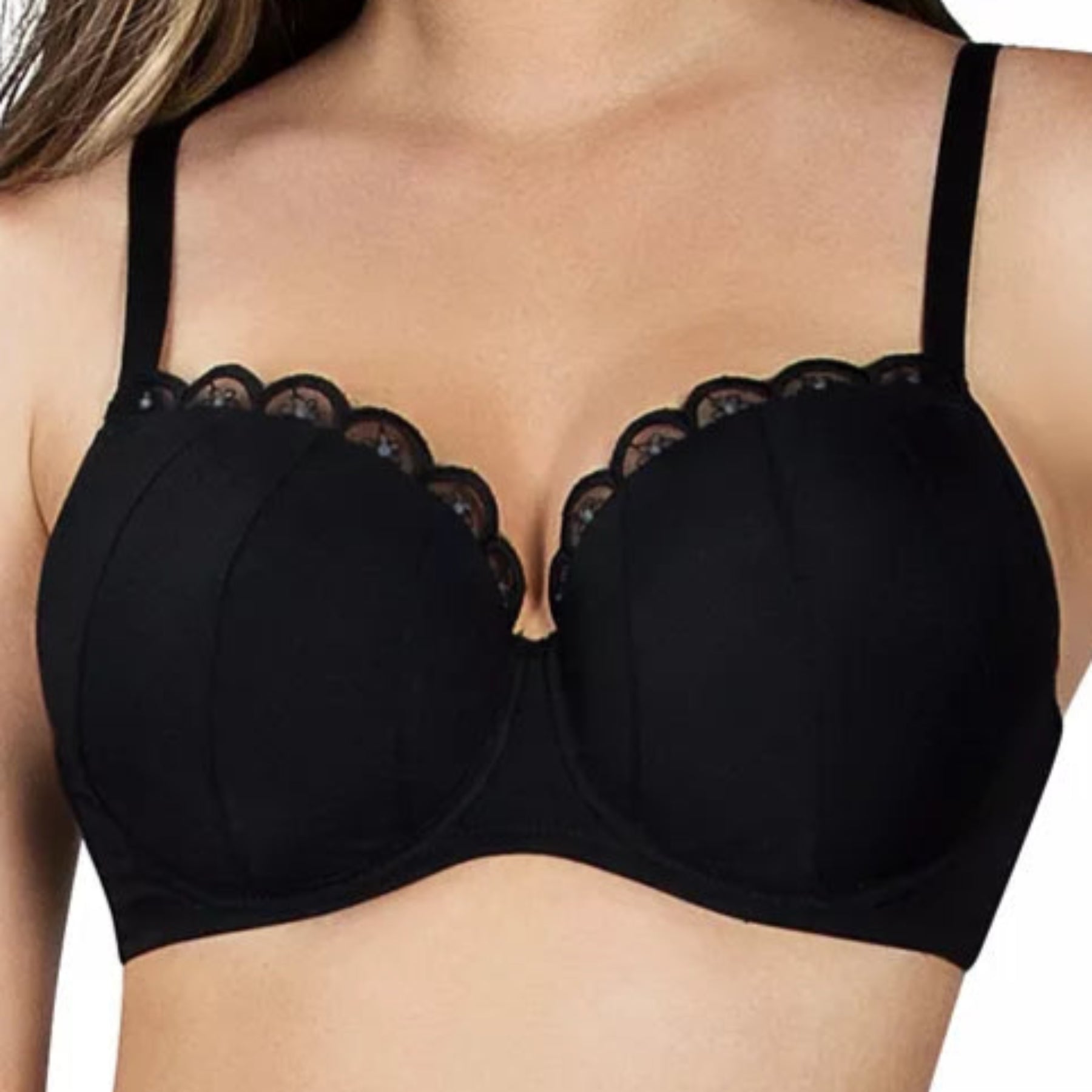 Parfait Paris Embroidered Plunge Bra A1611 - Black