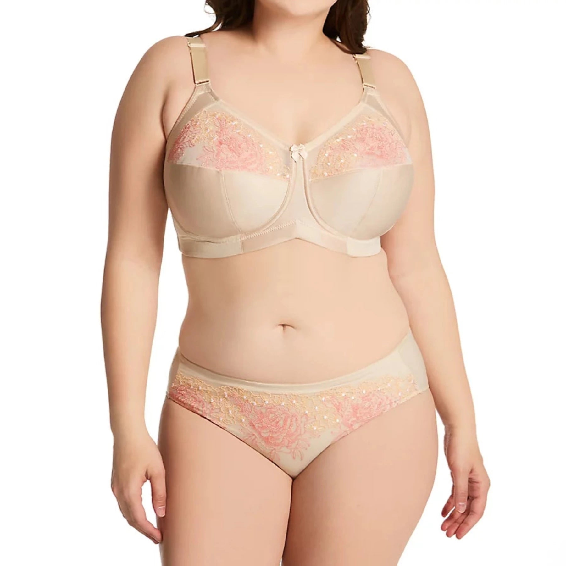 Swiss Embroidery Soft Cup 1801 - Nude