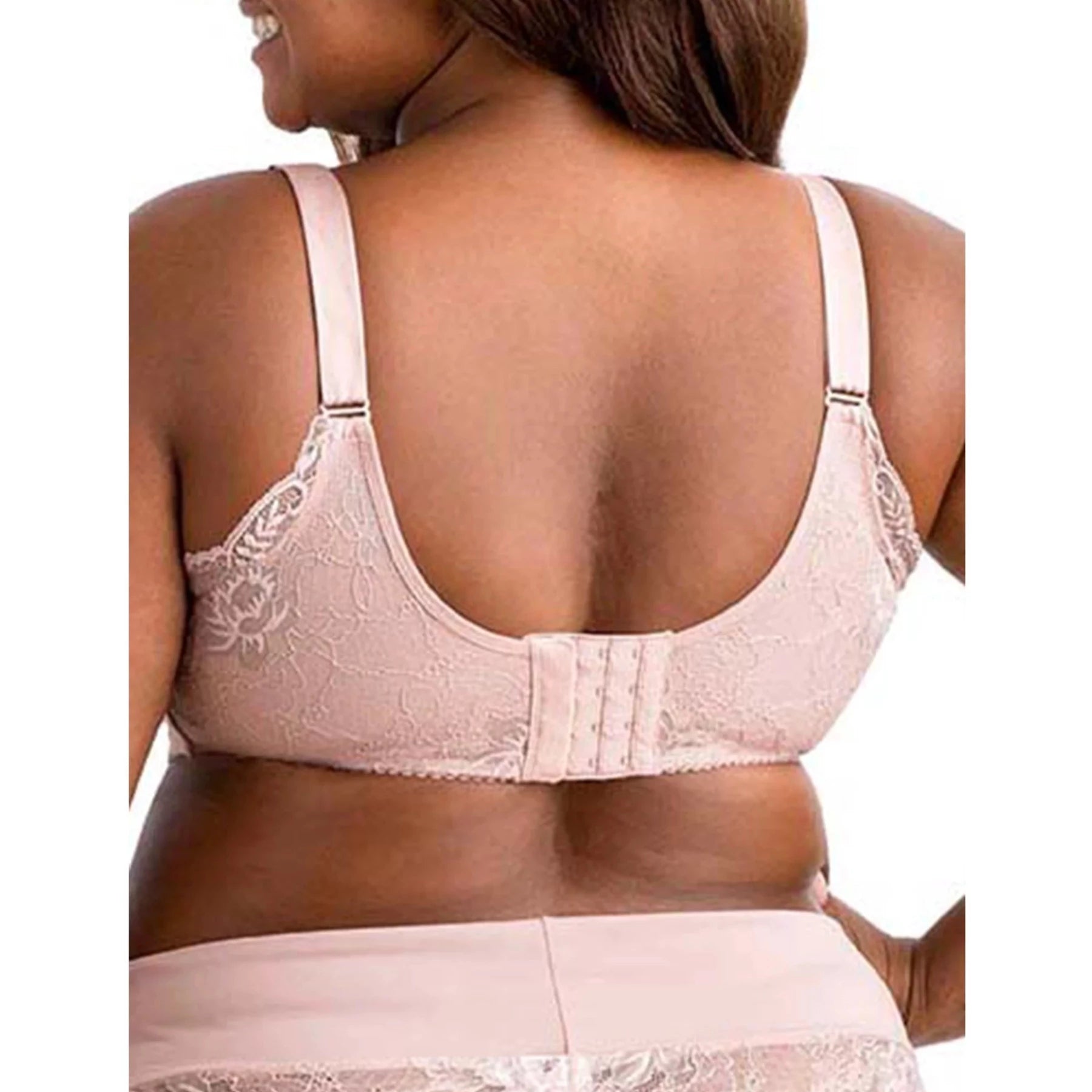 Microfiber & Lace Molded Softcup Wireless Bra 1903 - Dusty Rose