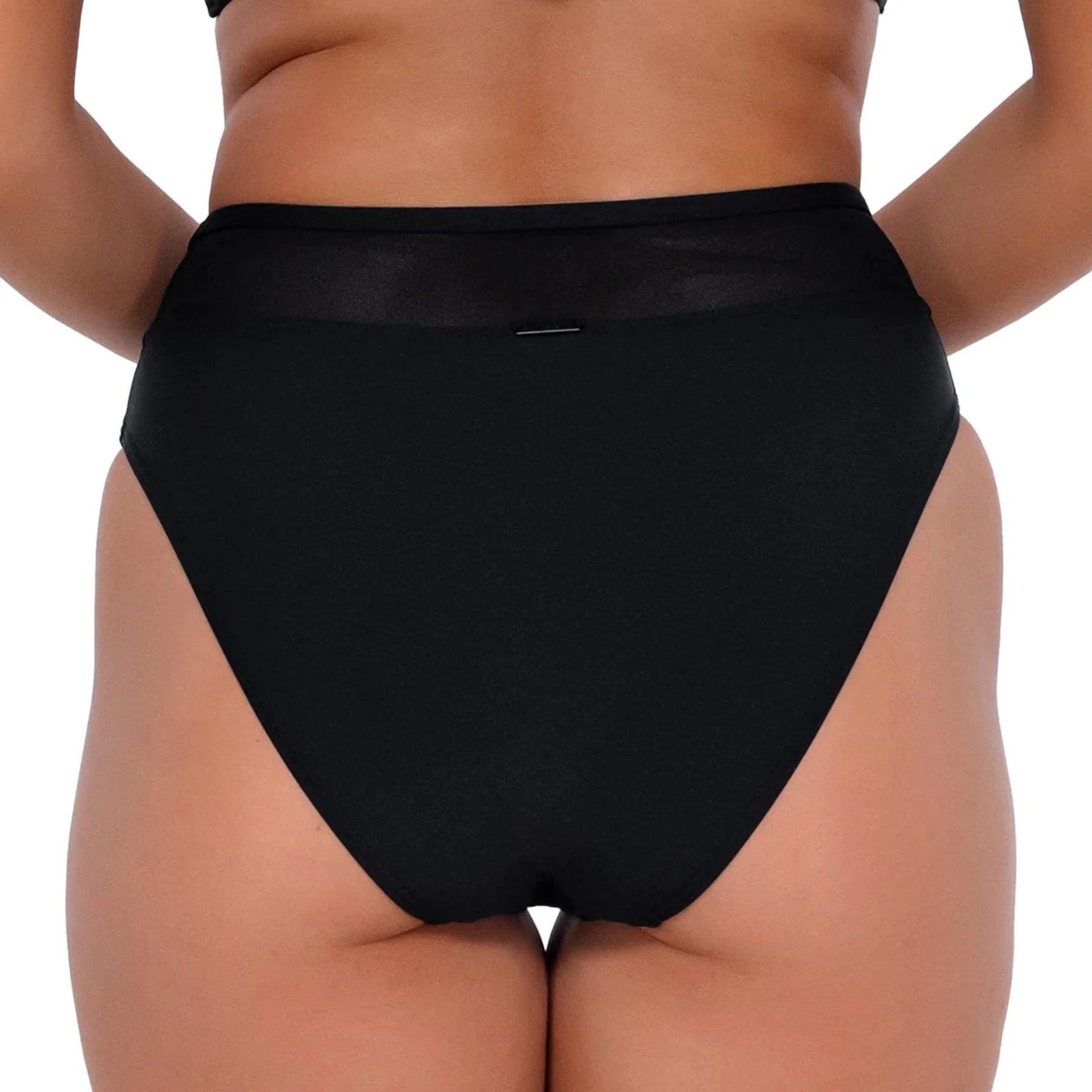 Annie High Waist Bikini Bottom 324 - Black