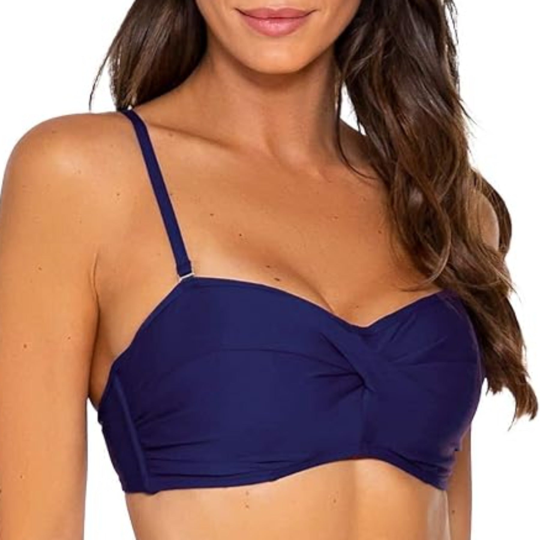 Iconic Twist Bandeau 55D-DD  - Indigo