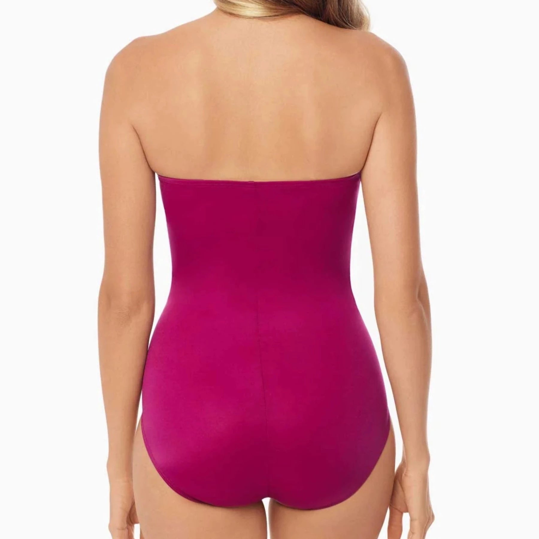 Rock Solid Madrid Bandeau One Piece Swimsuit 6516657 - Framboise Pink
