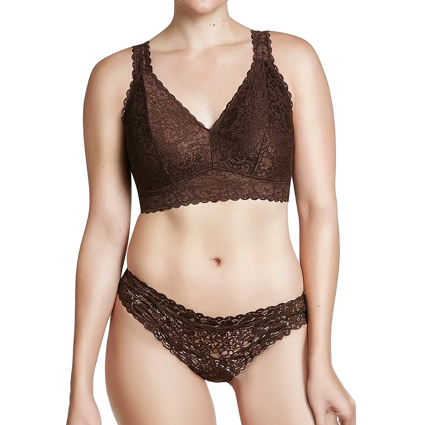 Parfait Adriana Lace Bralette P5482 Deep Nude Set