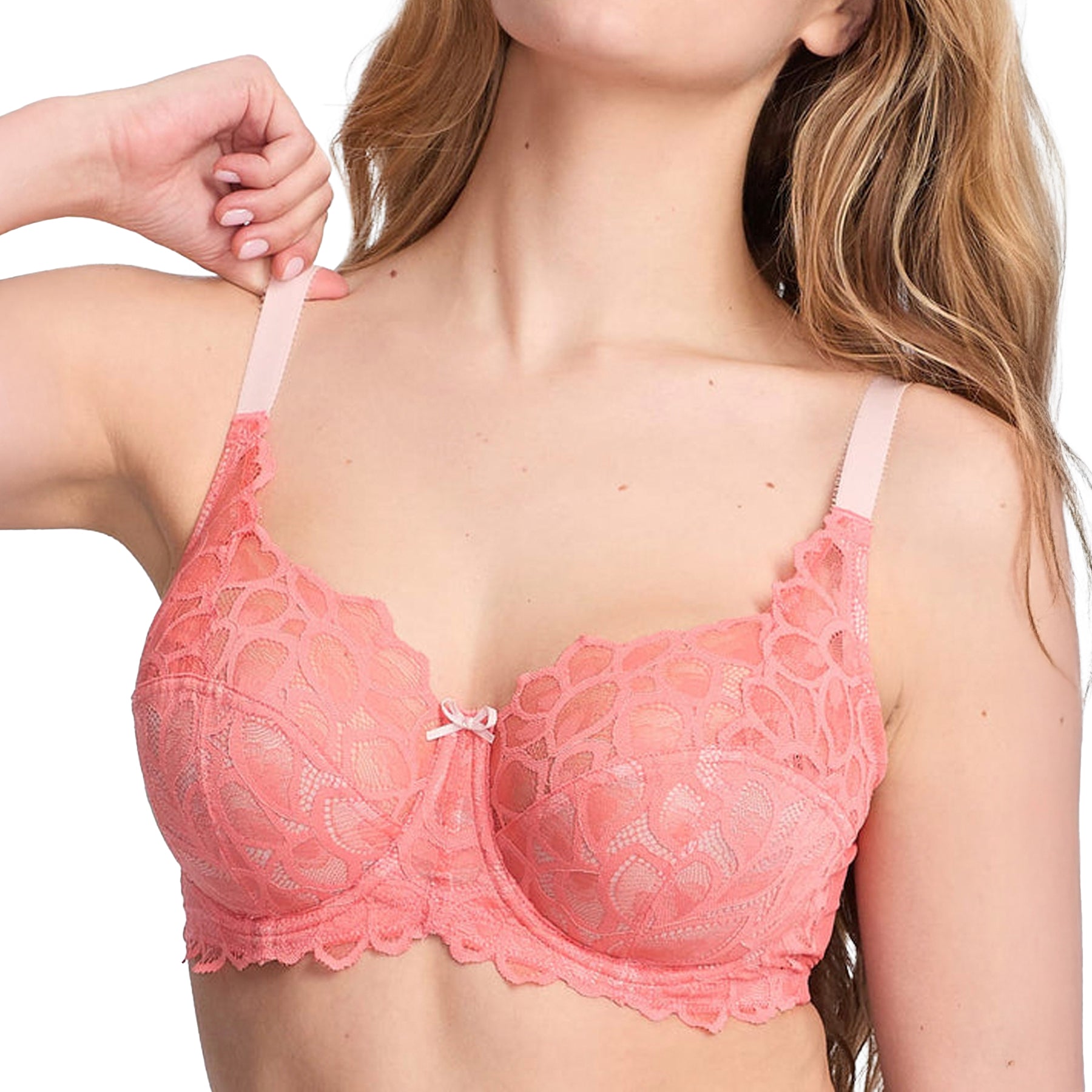 Panache Allure Full Cup Bra 10765 Coral Front