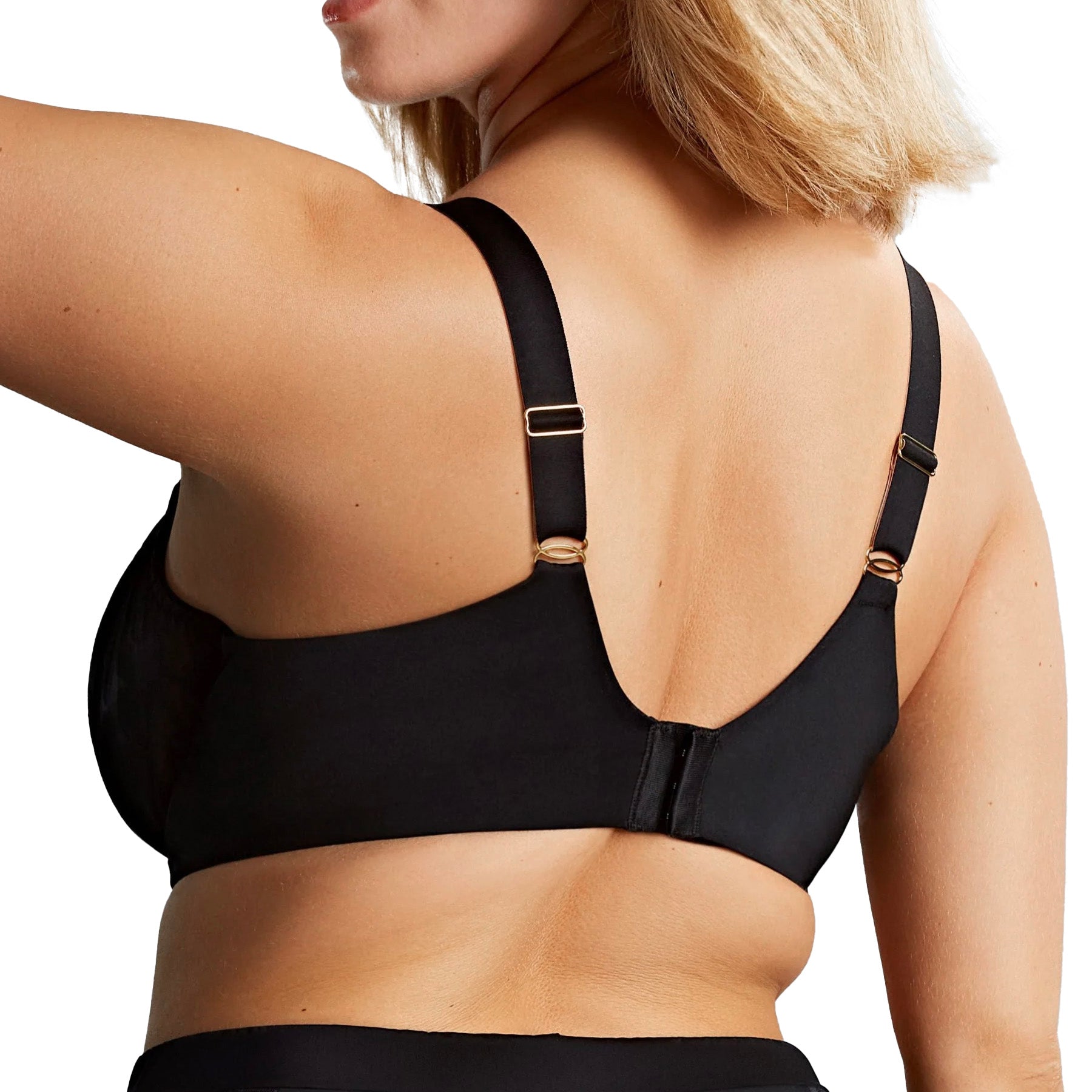 Panache Ashley Padded Balcony Bra 11091 Black Back