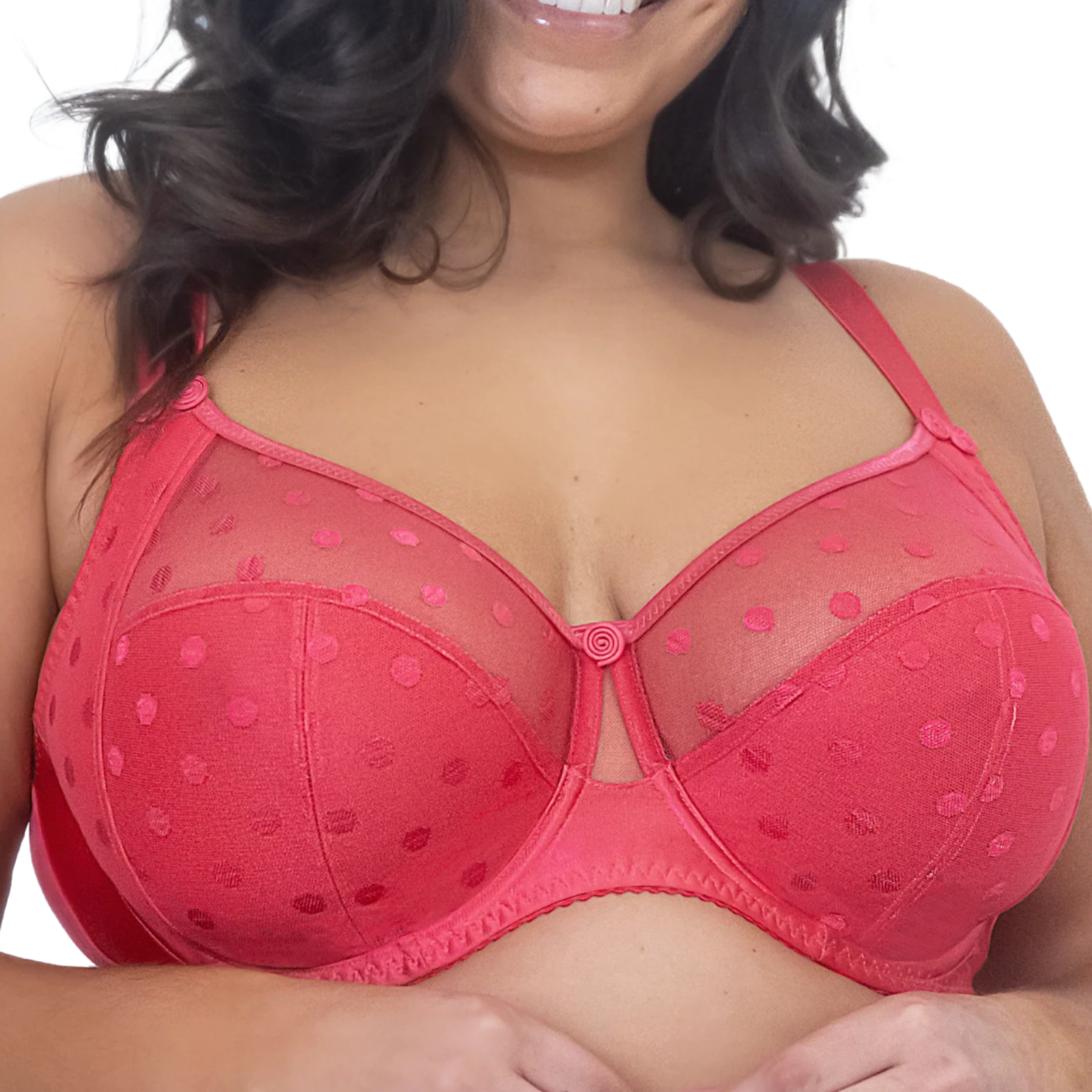 Fit Fully Yours Carmen Polka Dot Underwire Bra B2498 - Teaberry