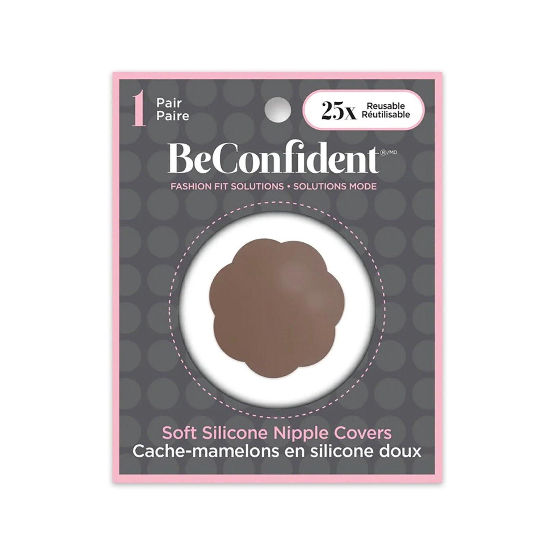 BeConfident Soft Silicone Nipple Covers Packaging Dark