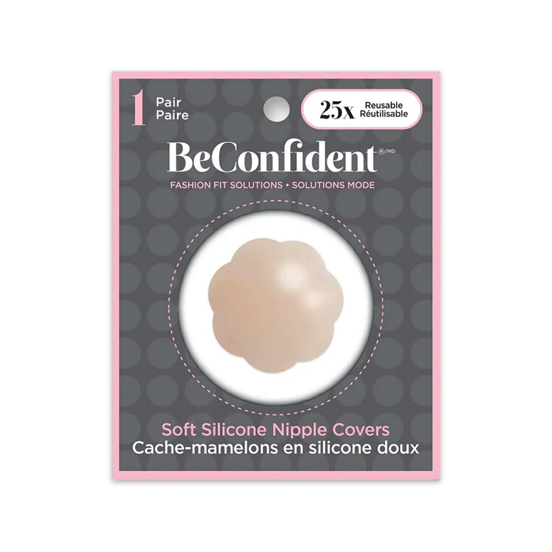 BeConfident Soft Silicone Nipple Covers Packaging Light
