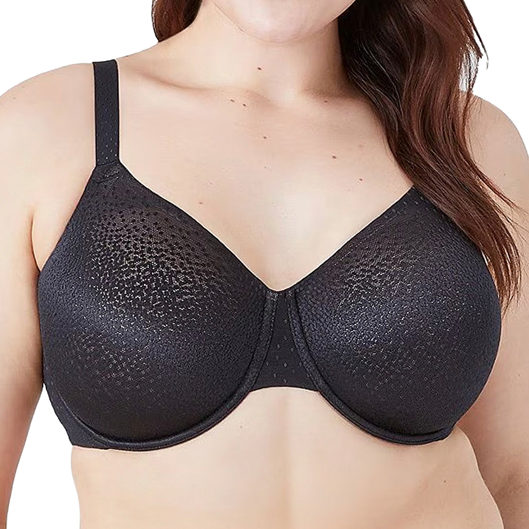 Wacoal Back Appeal Full Cup Underwire Bra 855403 Black Front