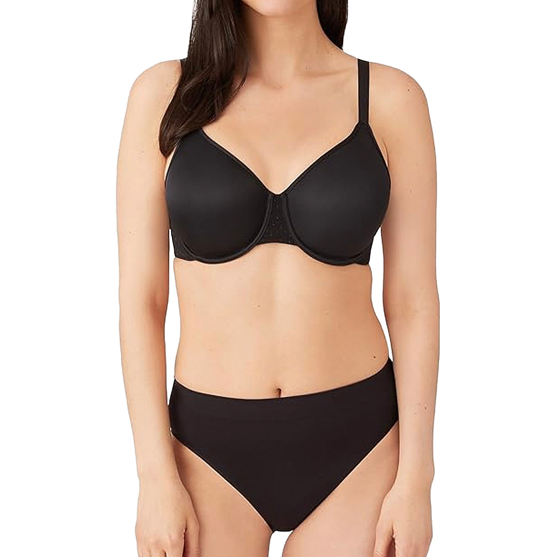 Wacoal Back Appeal Minimizer Bra 857303 Black Set
