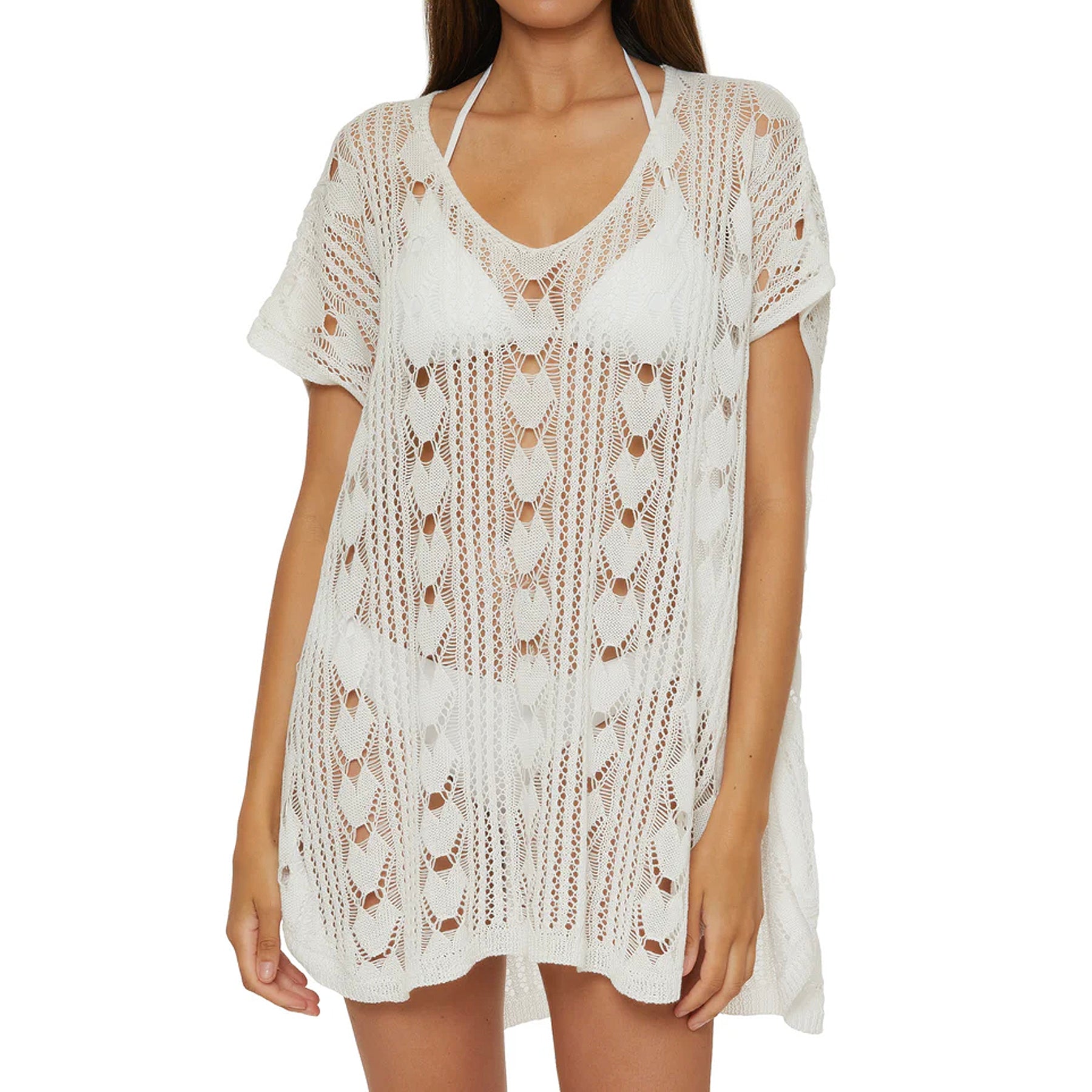 Becca Venica V-Neck Tunic 71039571 White Front