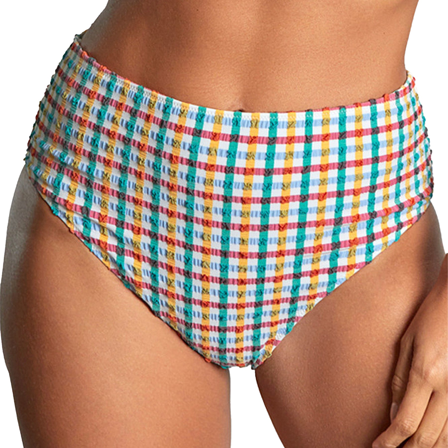 Panache Bette High Waist Brief SW1755A Seersucker Front