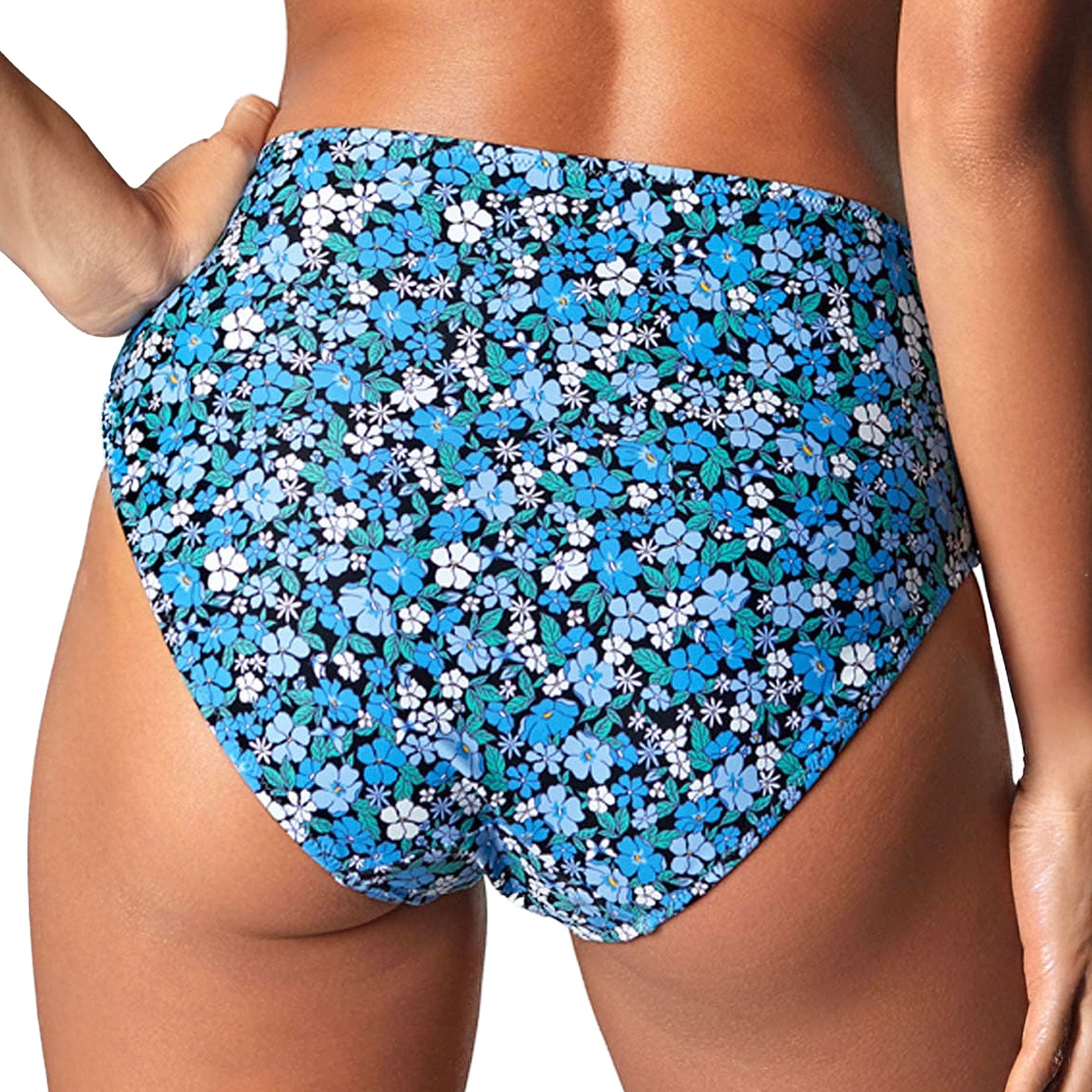 Panache Bette High Waist Brief SW1755B Posy Print Back