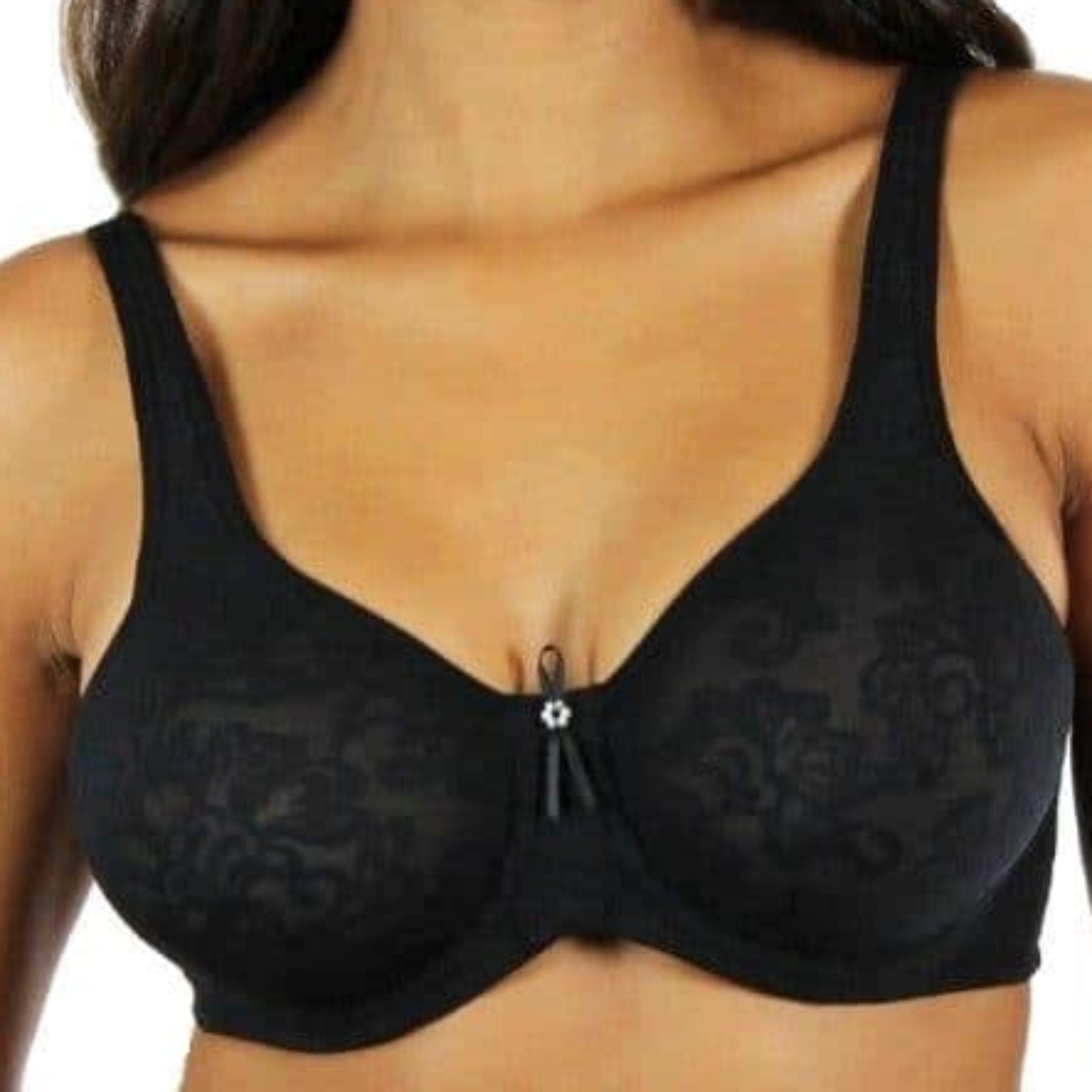 Lunaire Versailles Seamless Jacquard Underwire Bra 13211 - Black