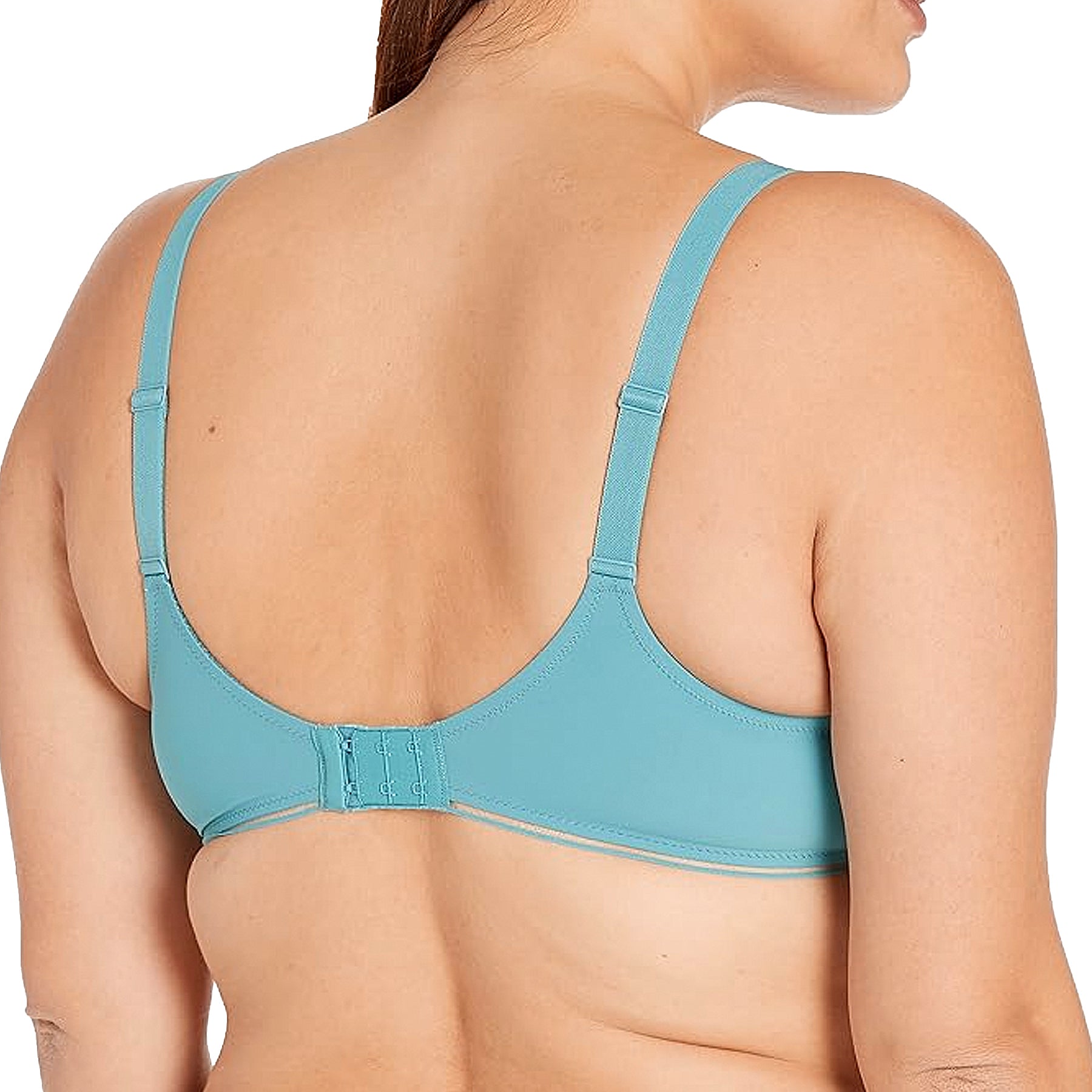 Simone Perele Bloom Plunge Full Cup Bra 12Y319 Green Grey Back
