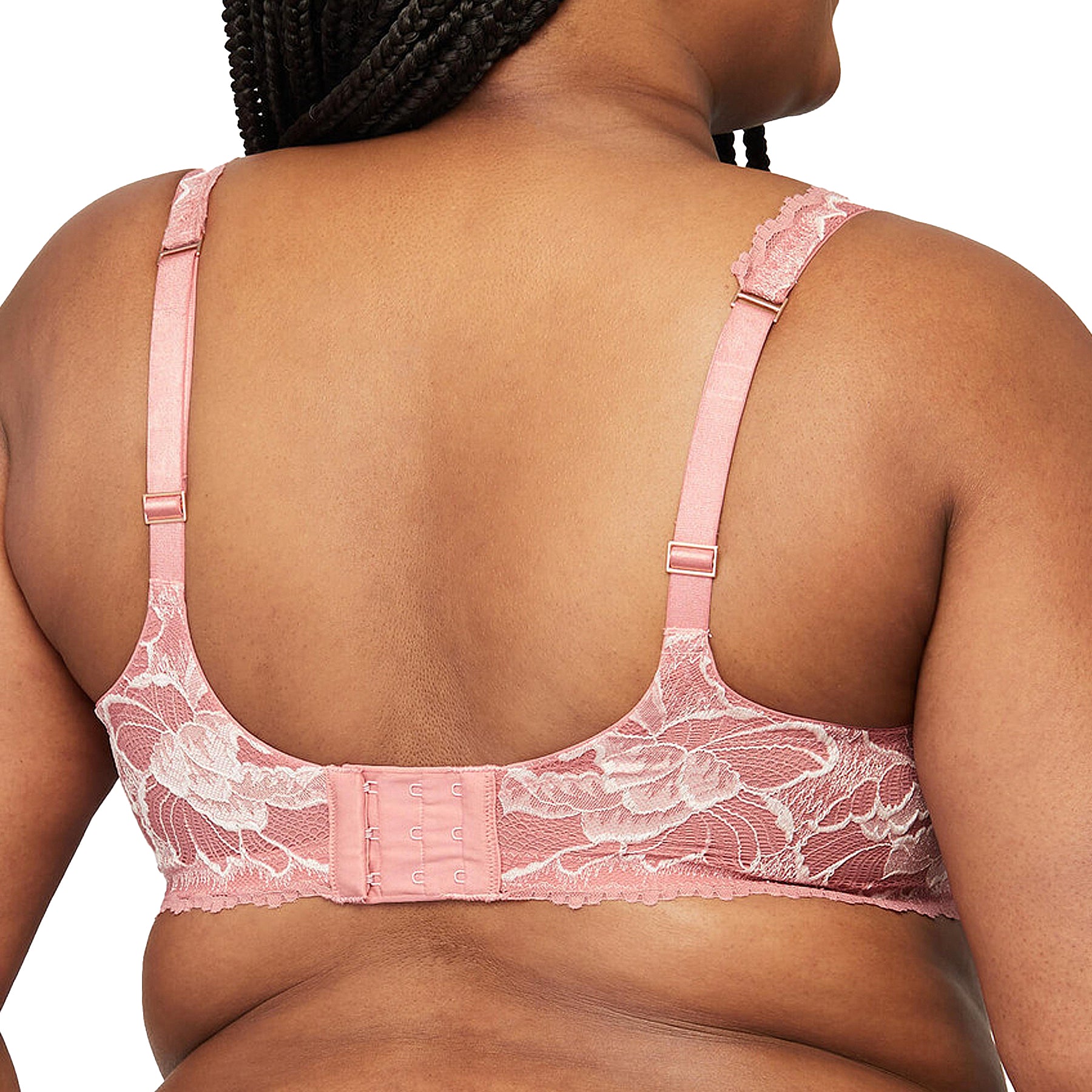 Montelle Blushing Muse Full Cup Lace Bra 9475 Rose Clay Blush Back