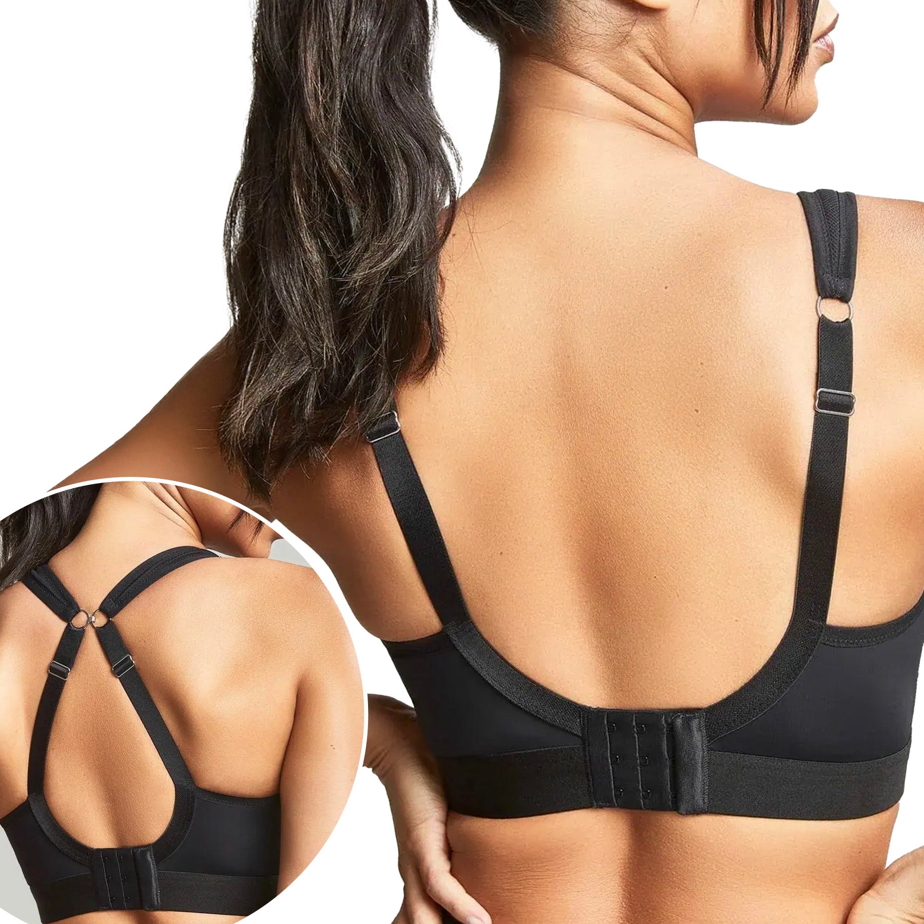 Panache Boundless Non Wired Sports Bra 7341B Black Back