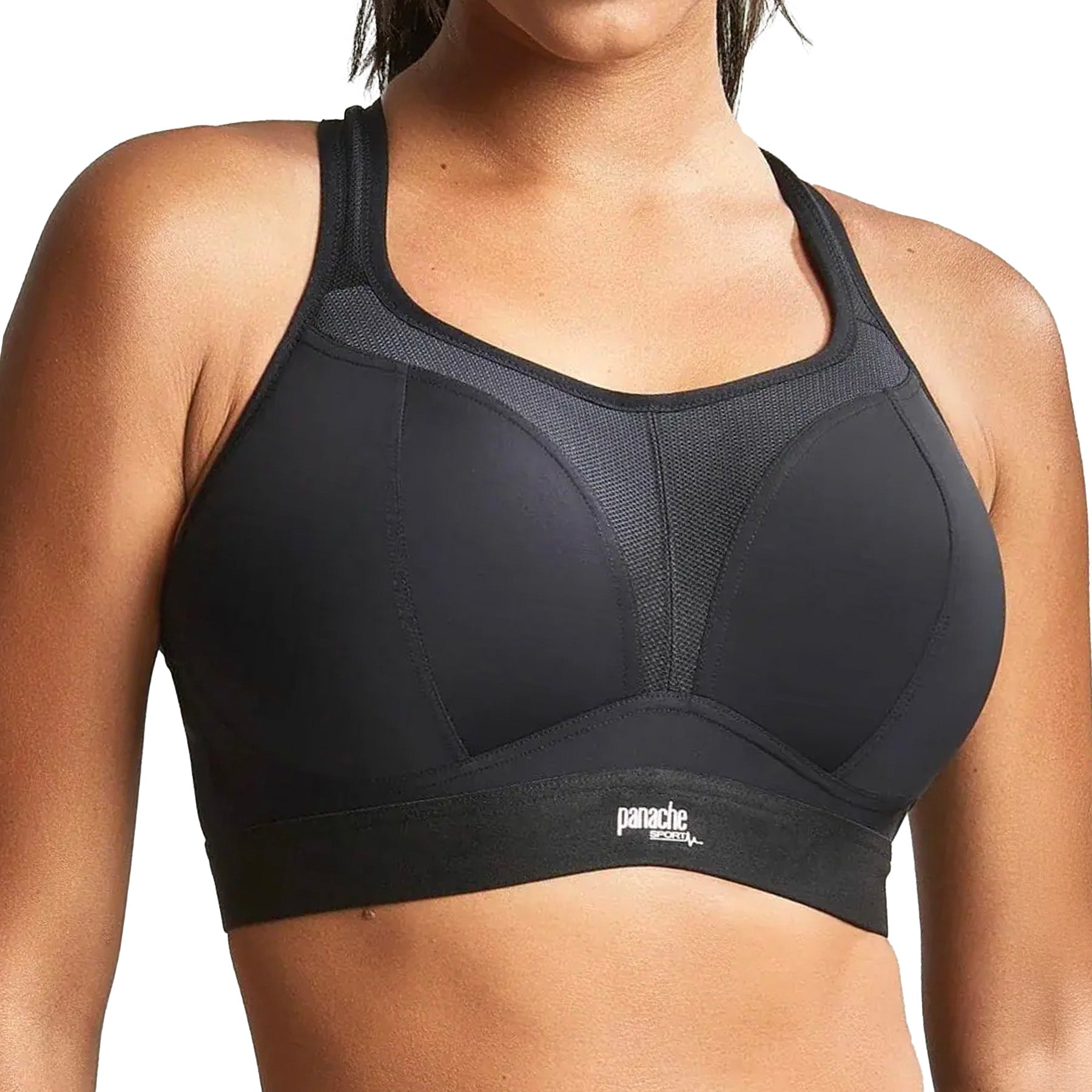 Panache Boundless Non Wired Sports Bra 7341B Black Front