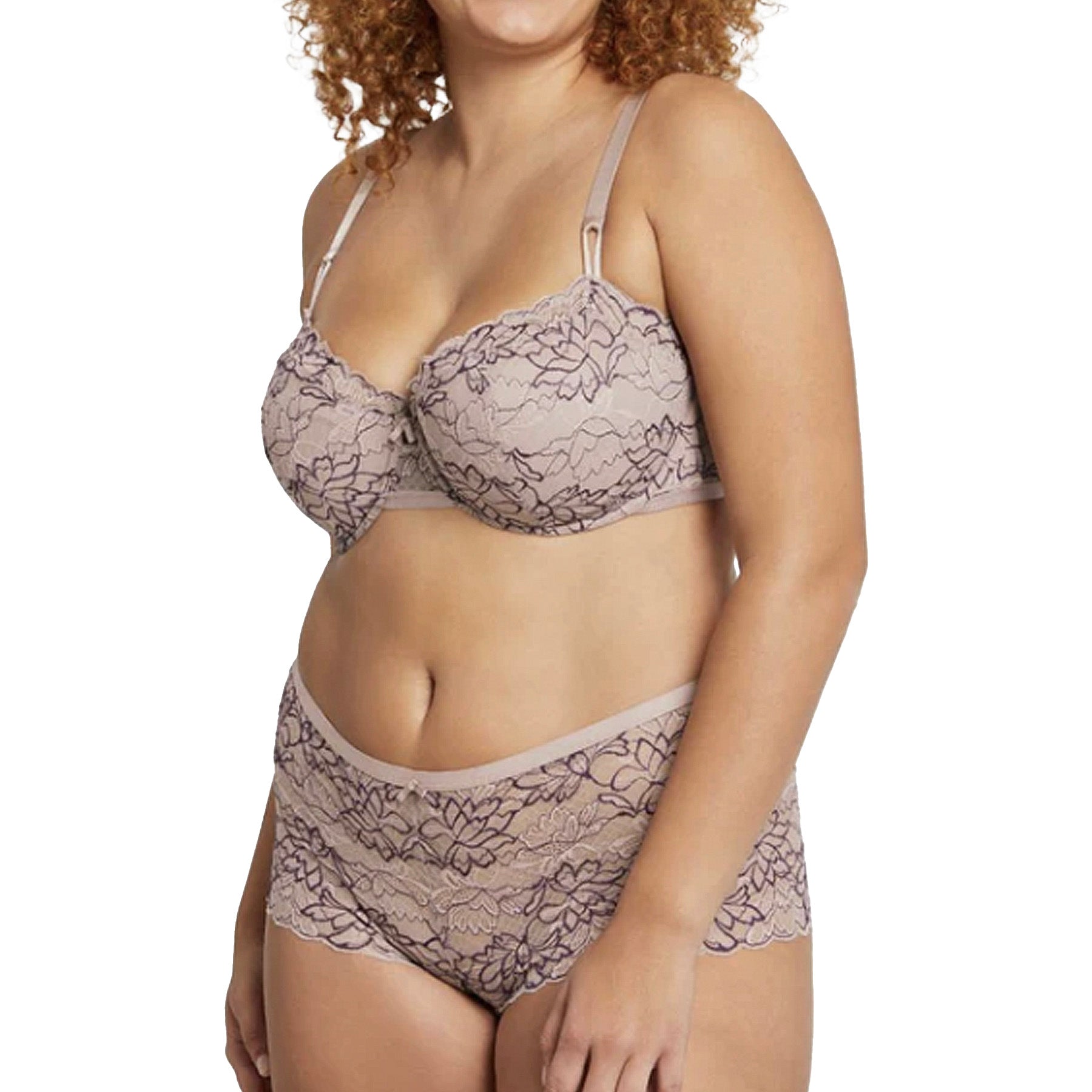 Montelle Bridgert Retro Boyleg 9537 Moonshell Pinot Set