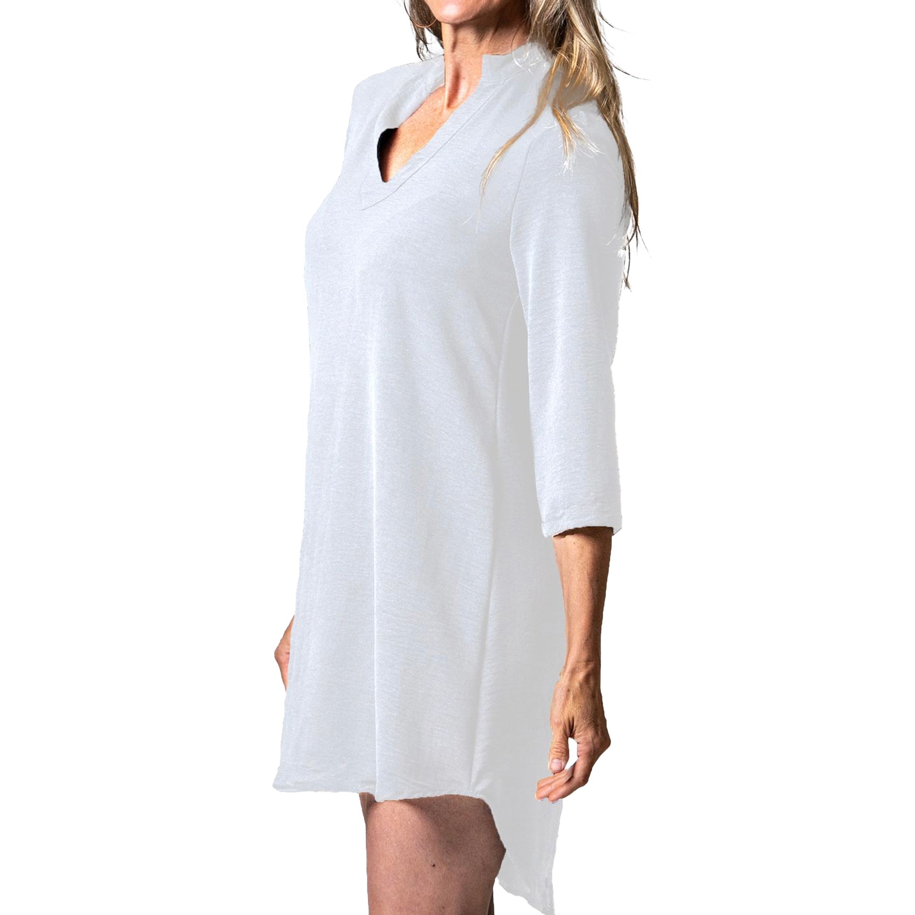 Cover Me 3/4 Sleeve Tunic 25052555 Vanilla Front
